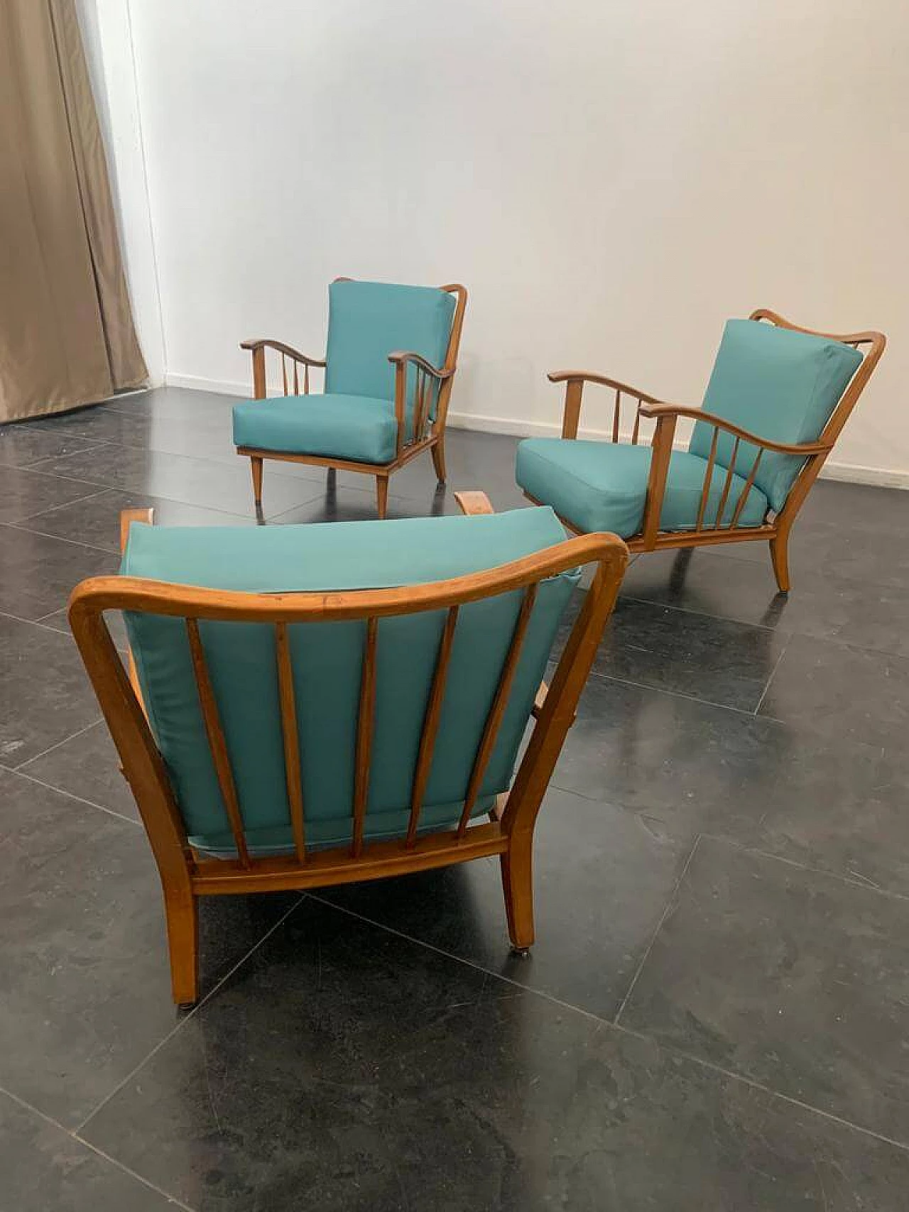 3 Maple armchairs by Paolo Buffa, 50s 1274268