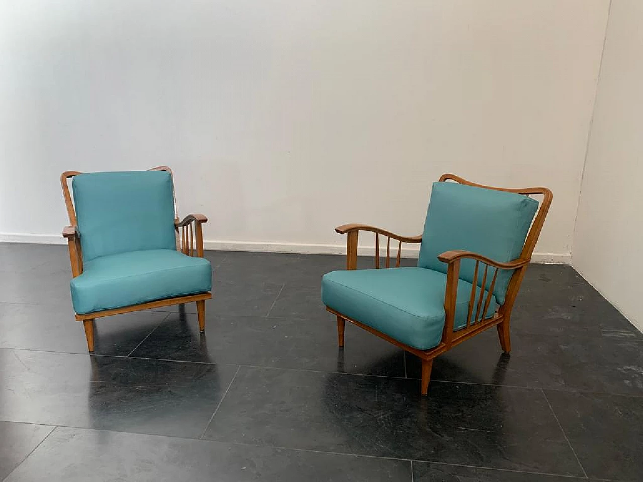 3 Maple armchairs by Paolo Buffa, 50s 1274269