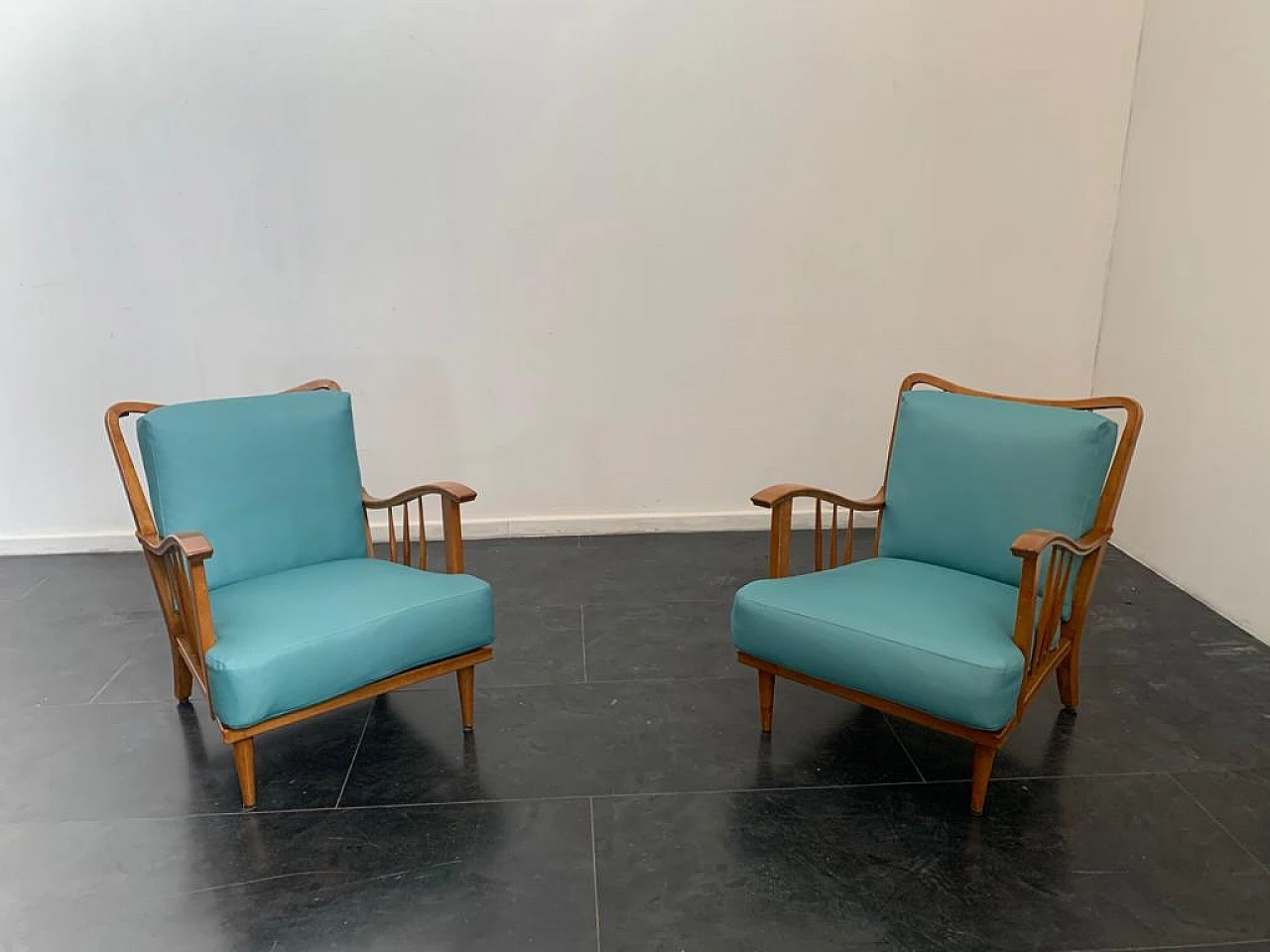 3 Maple armchairs by Paolo Buffa, 50s 1274270