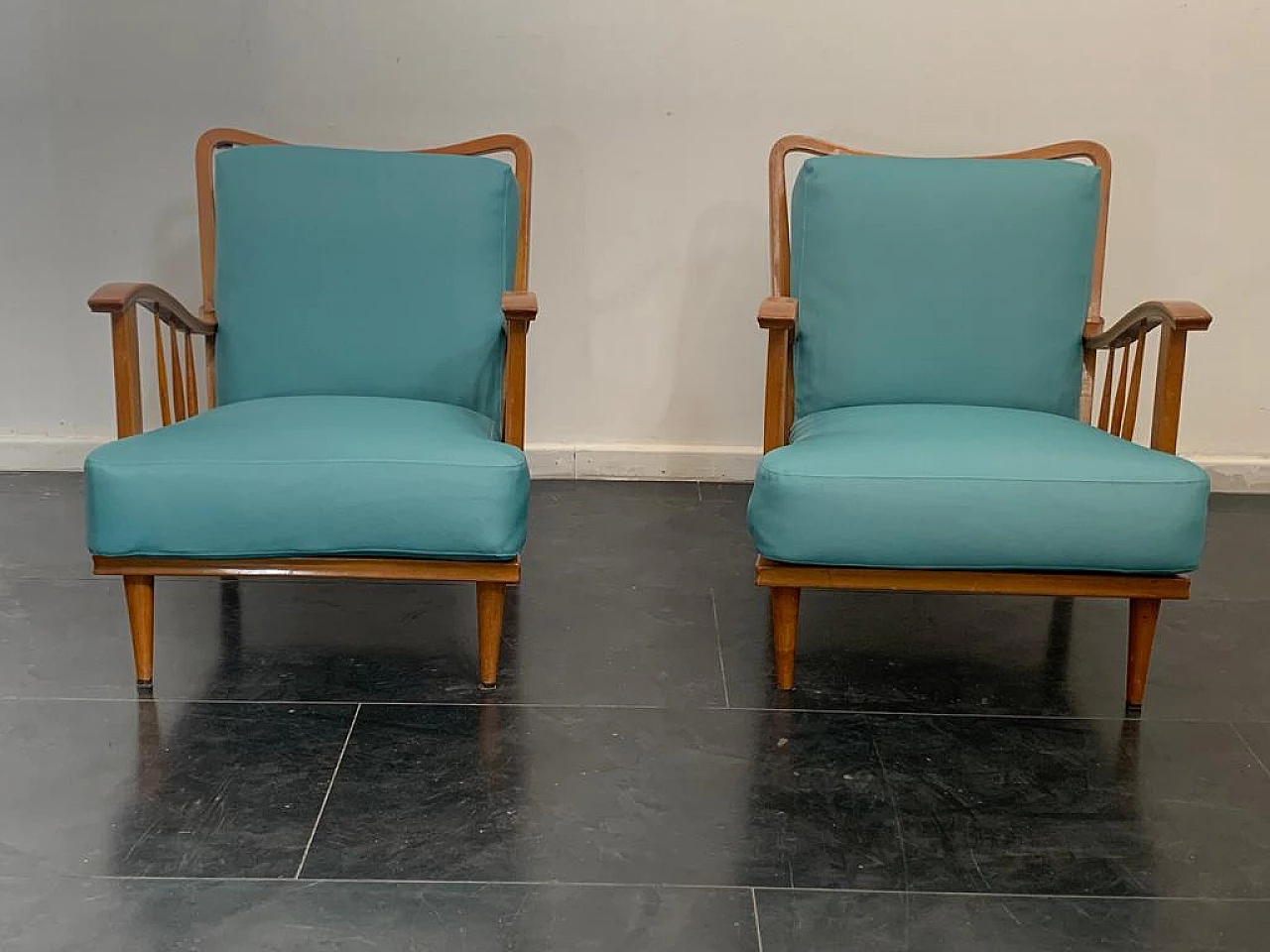 3 Maple armchairs by Paolo Buffa, 50s 1274271