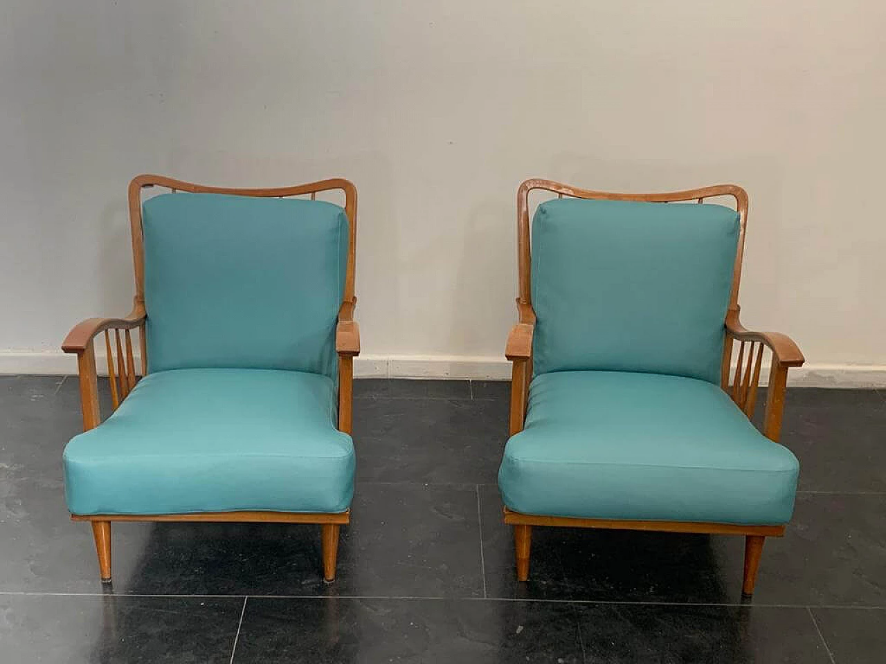 3 Maple armchairs by Paolo Buffa, 50s 1274273