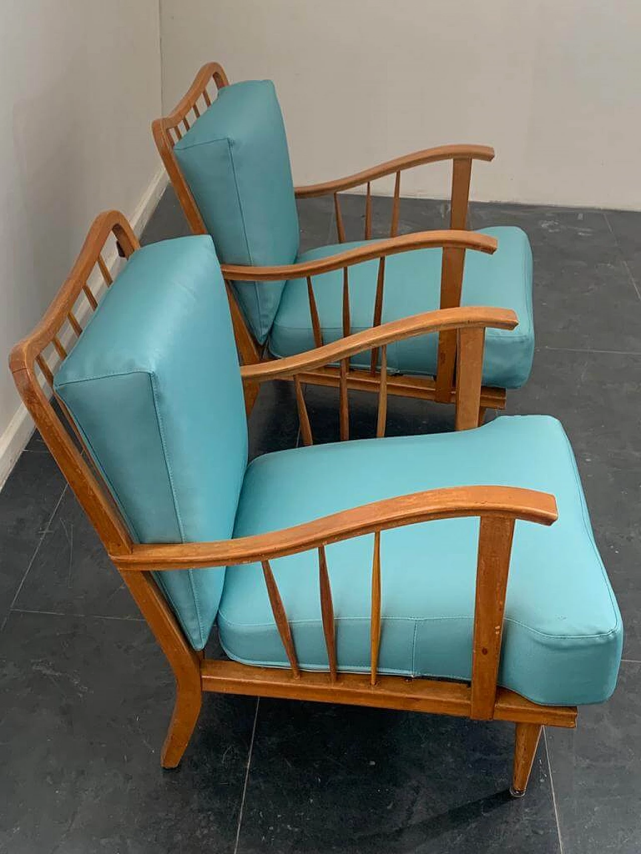 3 Maple armchairs by Paolo Buffa, 50s 1274274