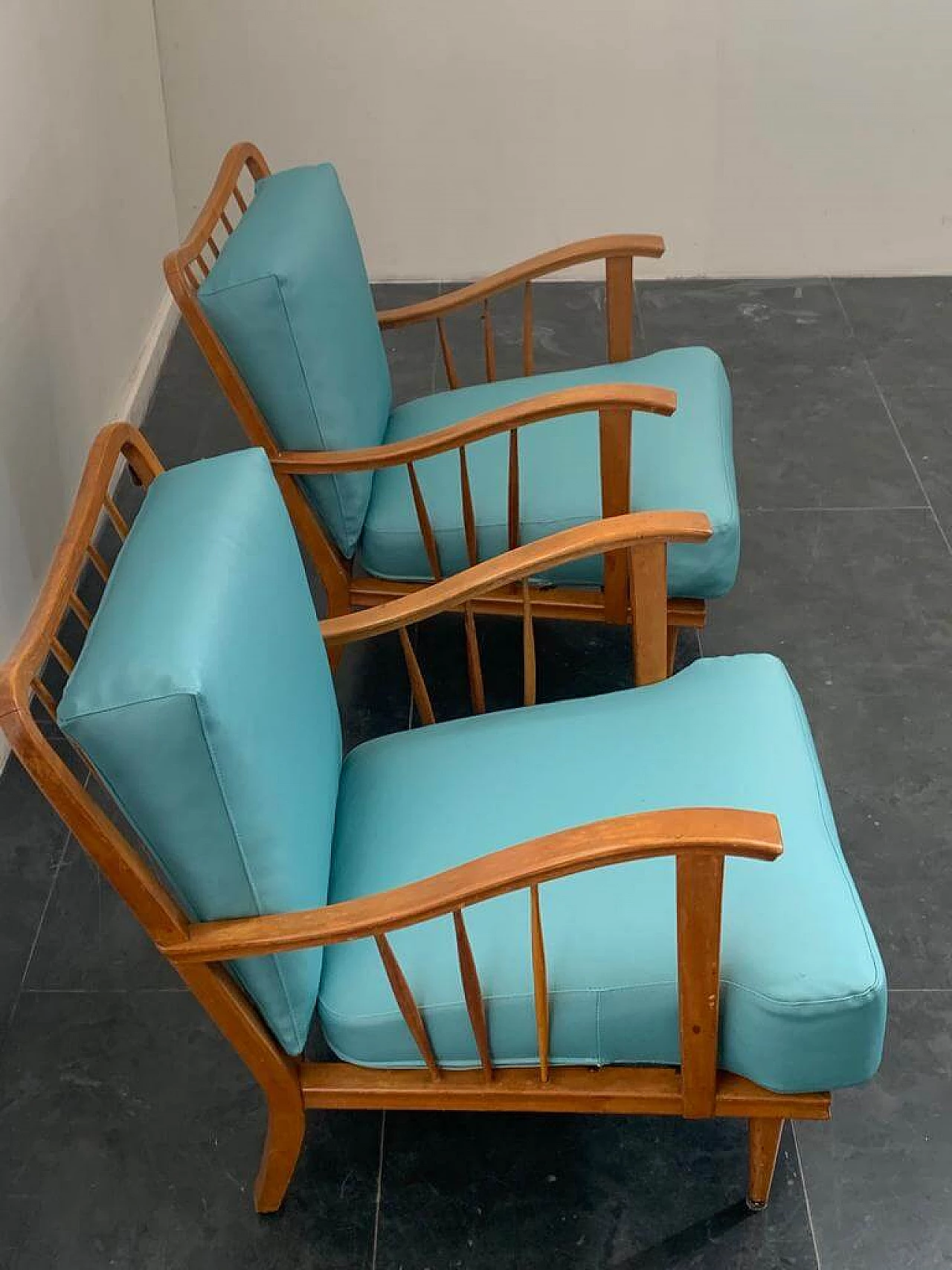 3 Maple armchairs by Paolo Buffa, 50s 1274275