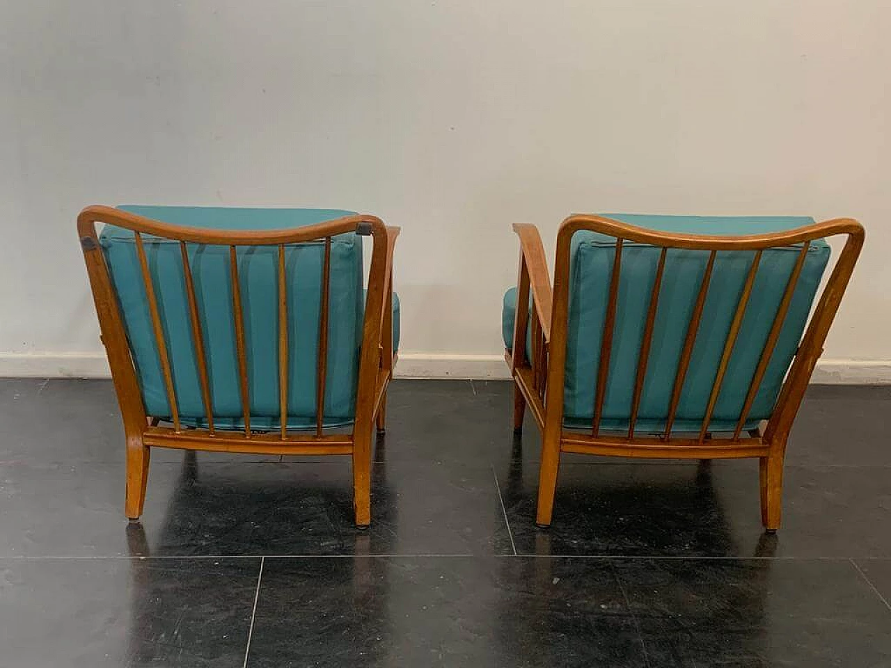 3 Maple armchairs by Paolo Buffa, 50s 1274276