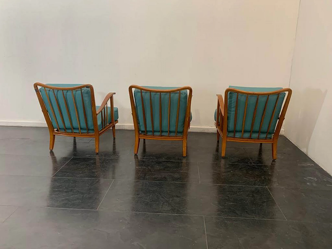 3 Maple armchairs by Paolo Buffa, 50s 1274277