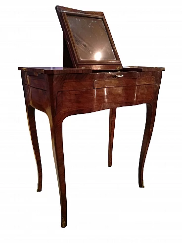 Genoese dressing table in rosewood and snake wood, 18th century