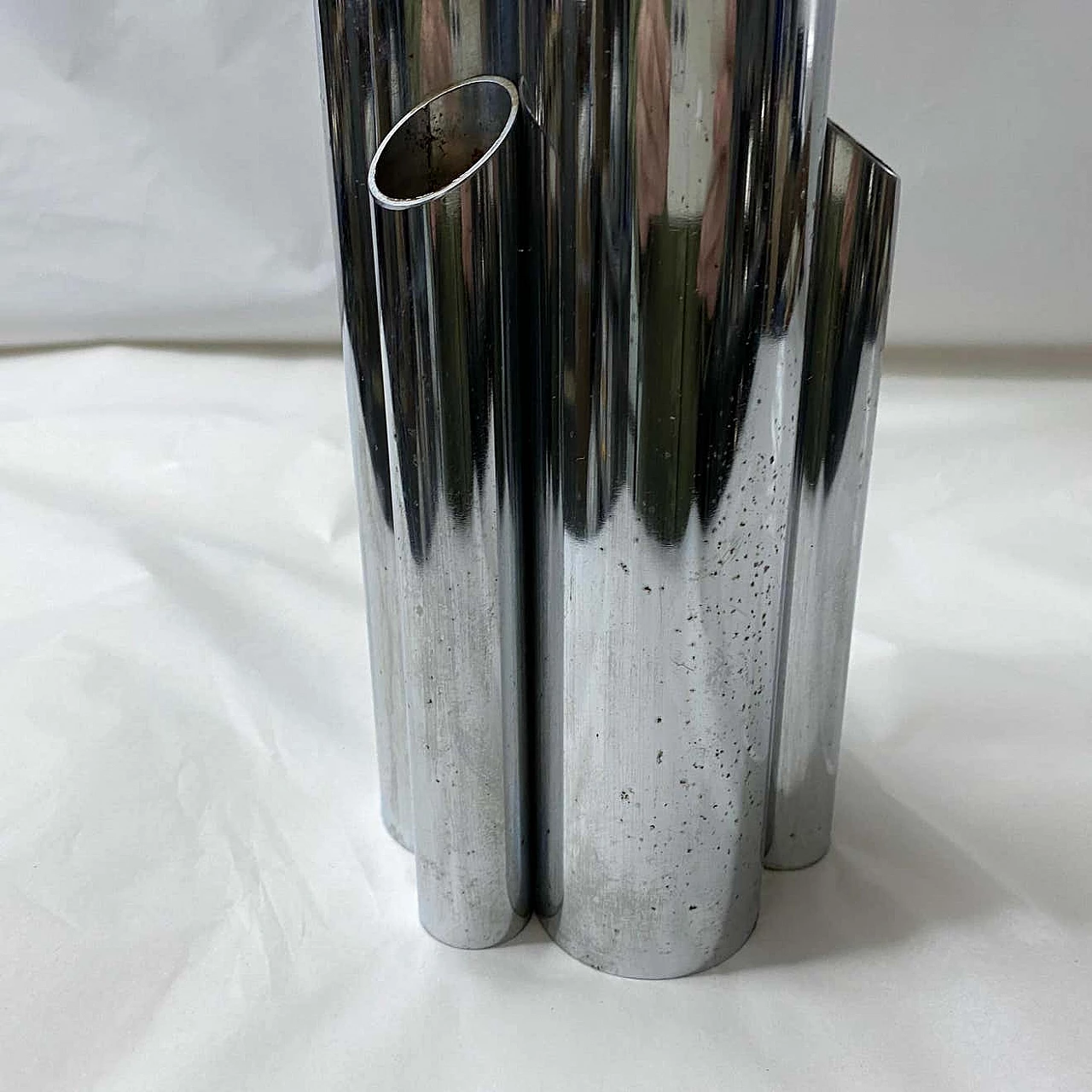 Modernist multi vase in silver plated in the manner of Giò Ponti, 80s 1274534
