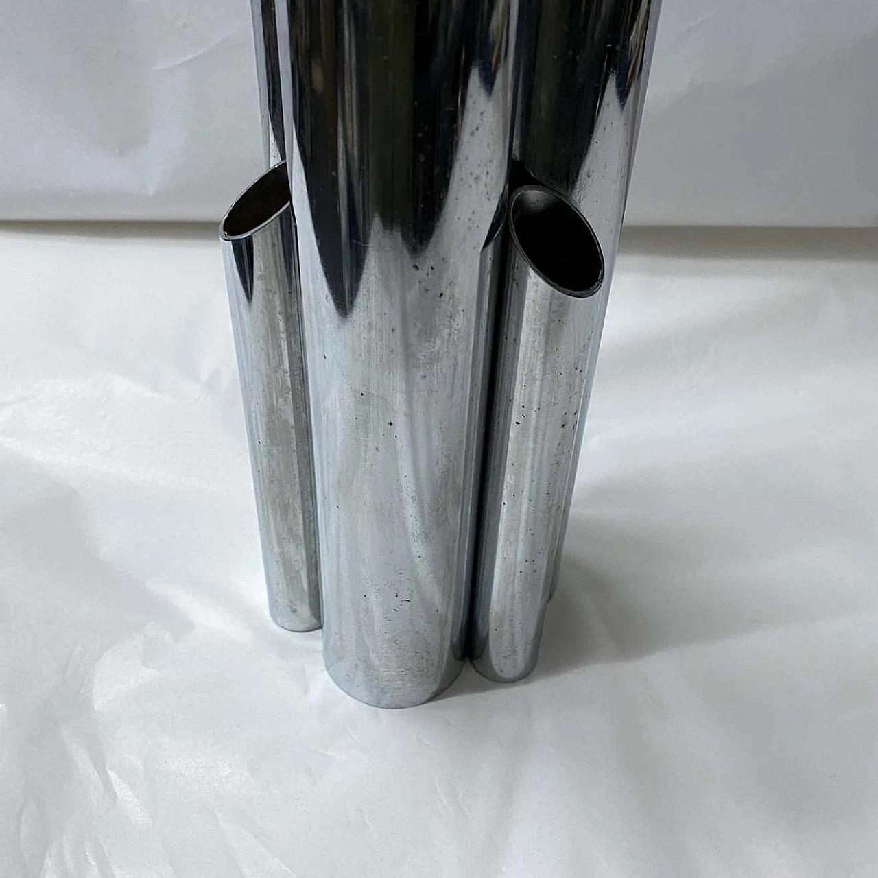 Modernist multi vase in silver plated in the manner of Giò Ponti, 80s 1274536