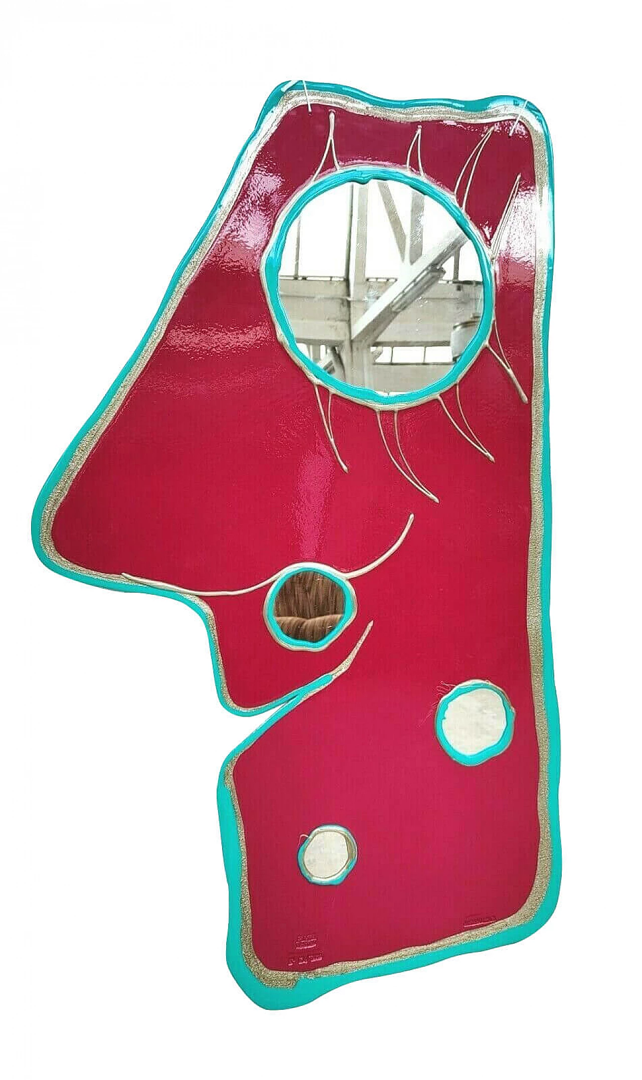 Specchio in resina Look at me di Gaetano Pesce per Fish Design, anni '90 1275040