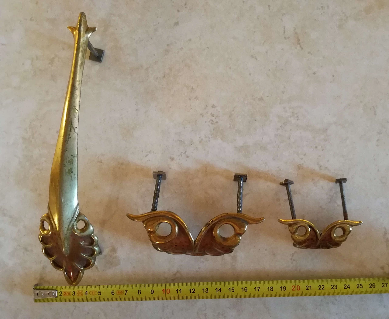 Brass handles in Art Nouveau style, 20s 1275057
