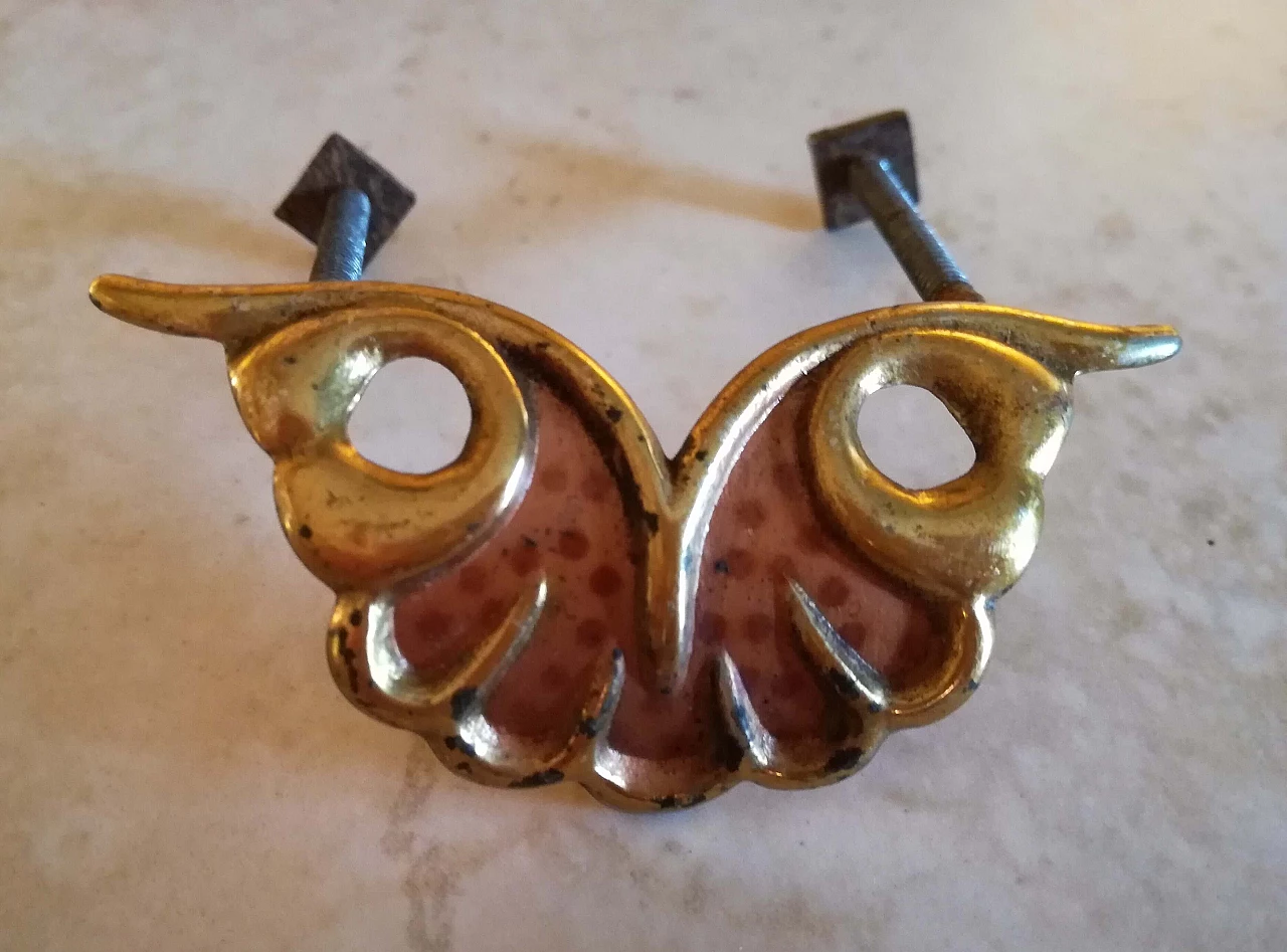 Brass handles in Art Nouveau style, 20s 1275058