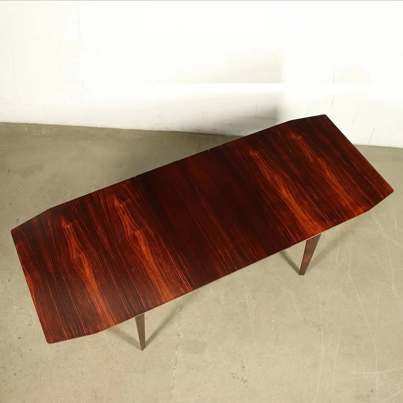 Extending table in beech and rosewood by Edmondo Palutari for Dassi, 60s 1275158