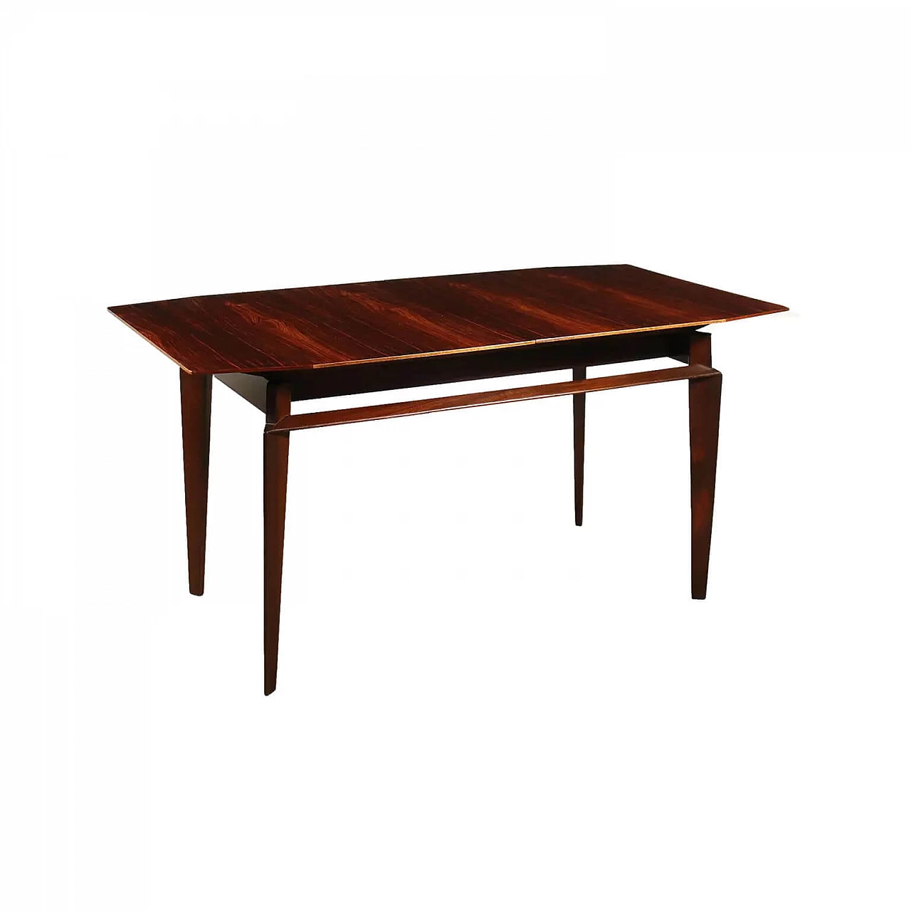 Extending table in beech and rosewood by Edmondo Palutari for Dassi, 60s 1275159