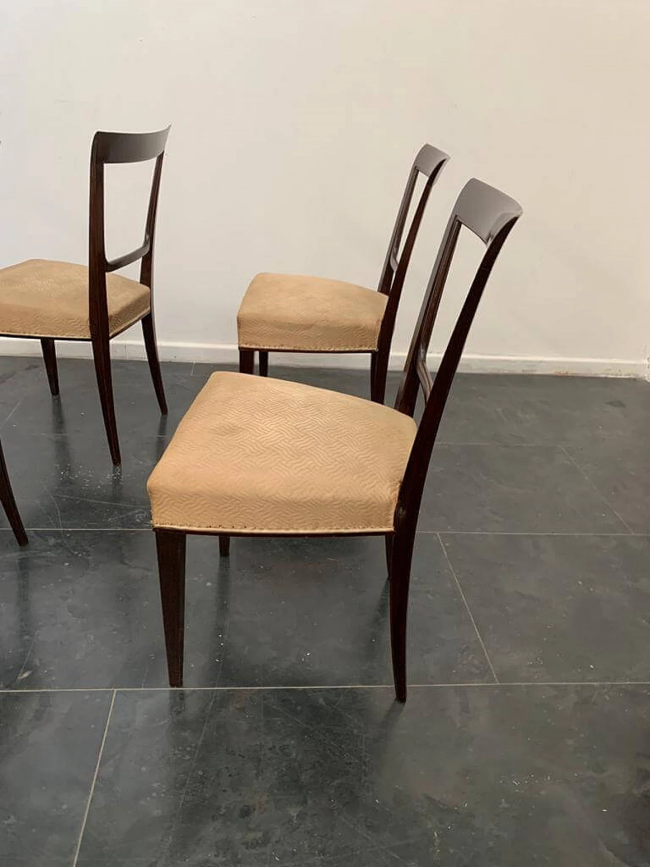 6 Rosewood Art Deco Chairs, 30s 1275473