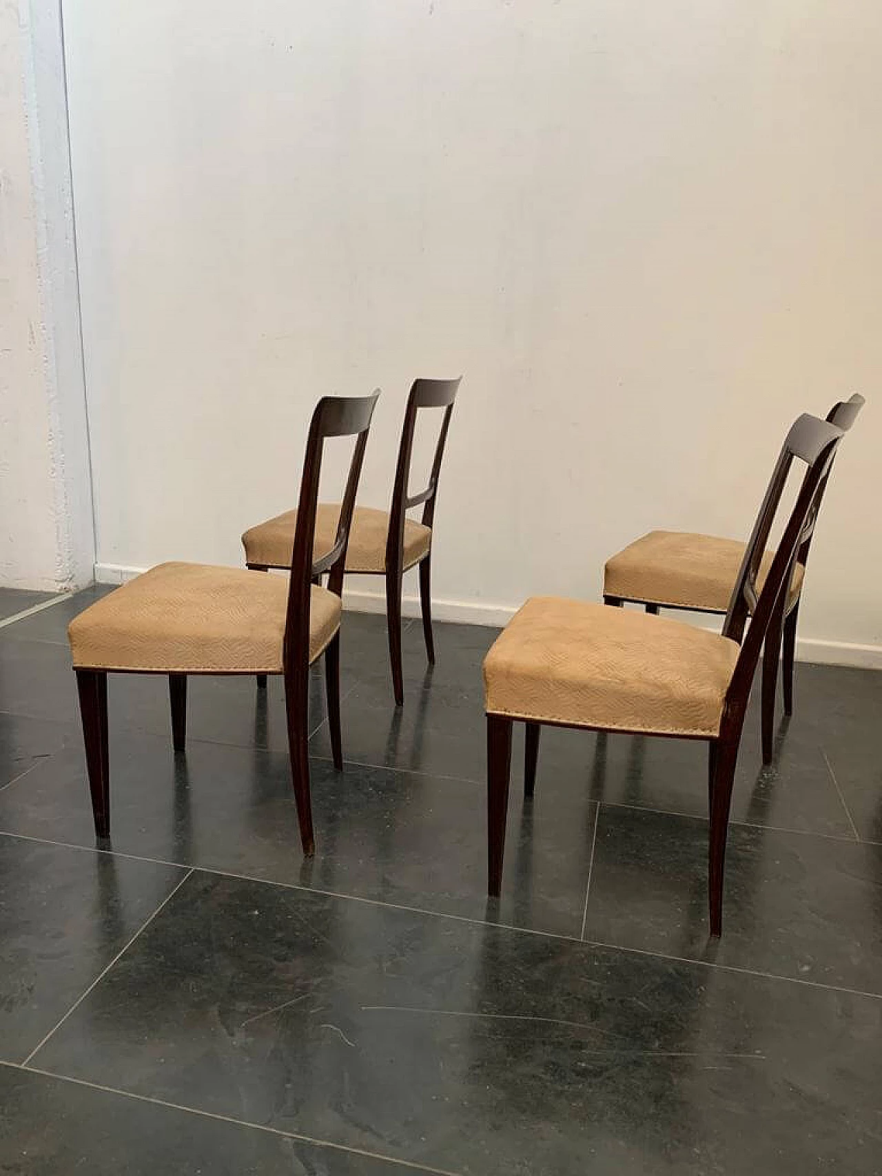 6 Rosewood Art Deco Chairs, 30s 1275475