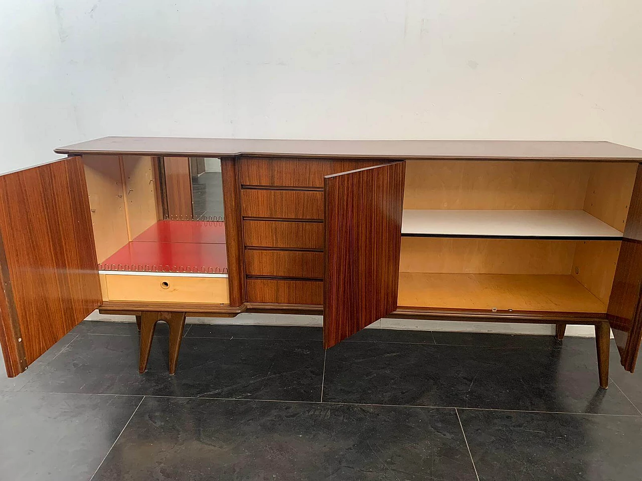 Demountable rosewood sideboard, 60s 1276034