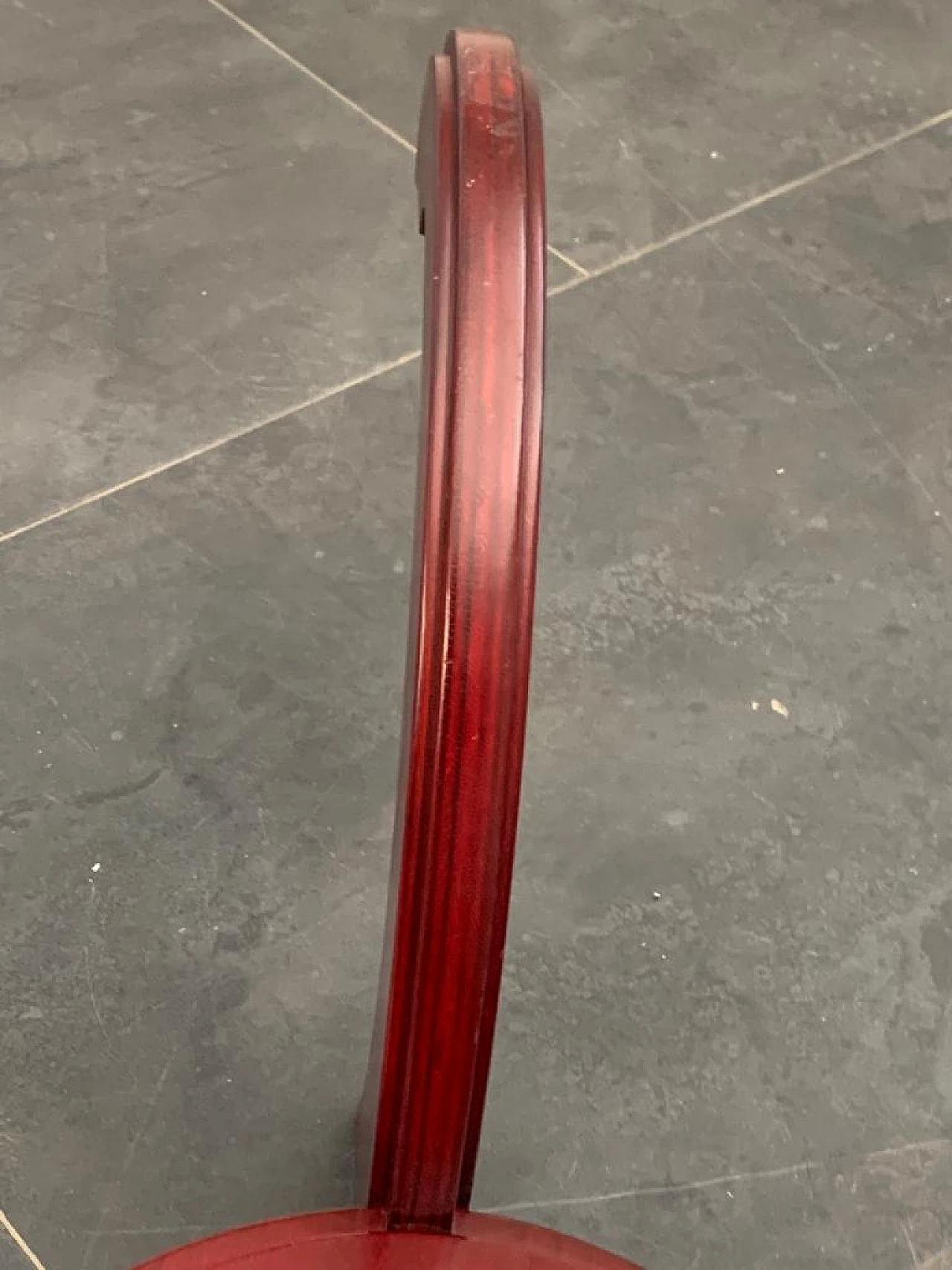 Tavolino circolare in mogano, anni '70 1276080