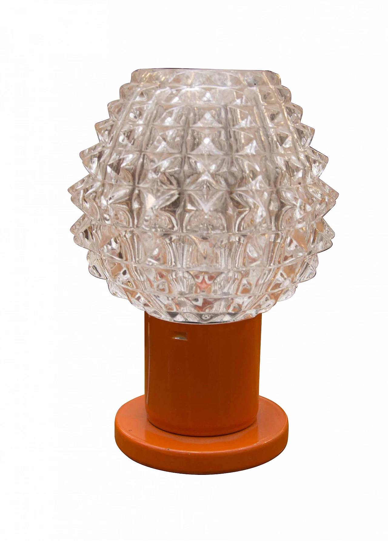 Glass and plastic table lamp by Kamenicky Senov, 60s 1276314