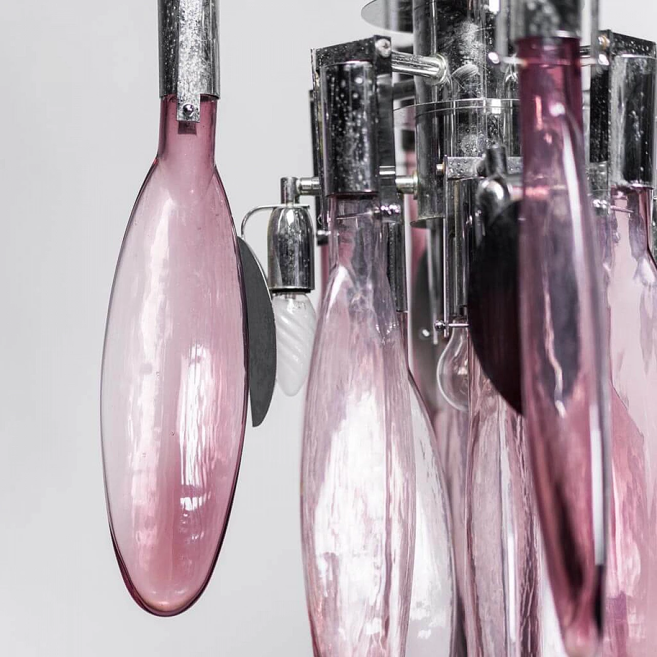 Mazzega 6-light Murano glass chandelier, 70s 1276620