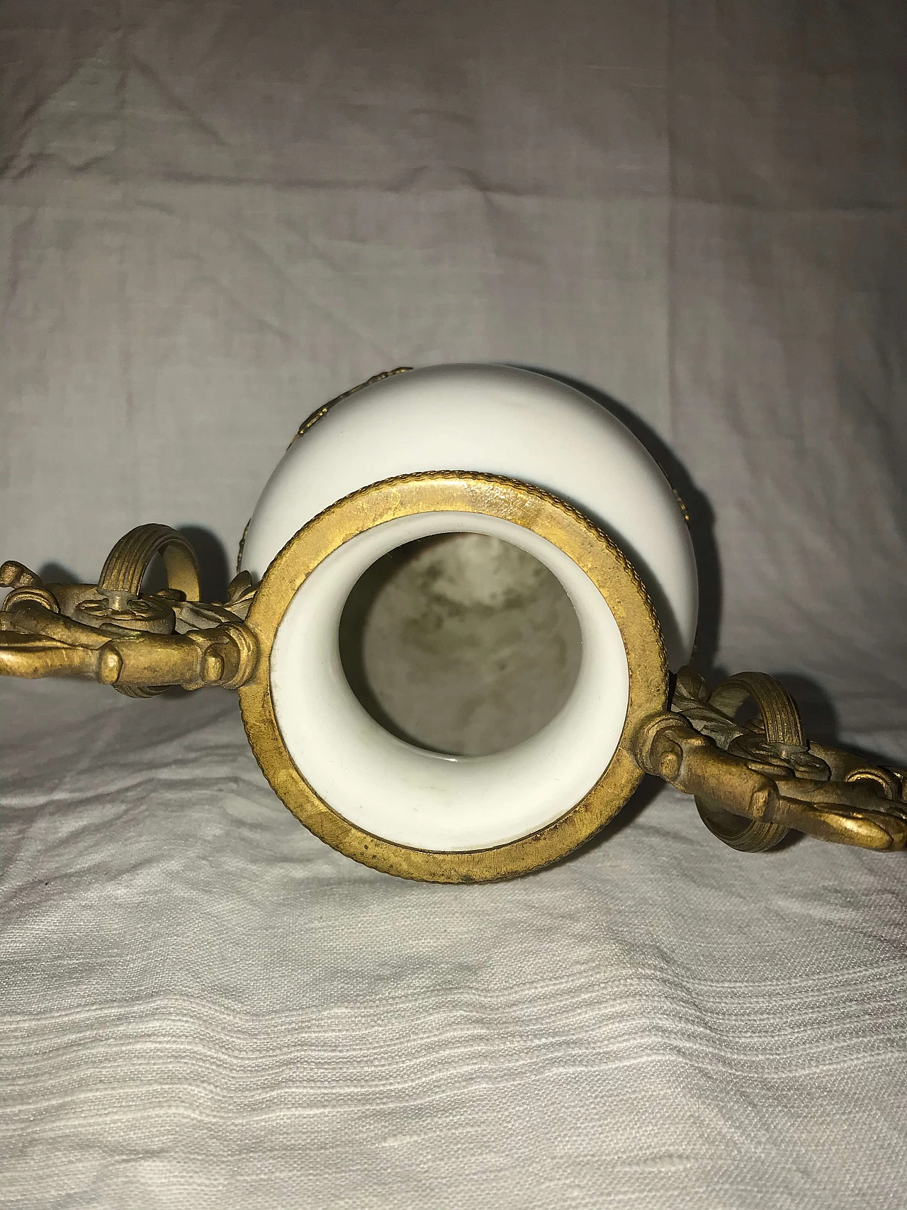 Vaso neoclassico in bronzo e porcellana, '700 1276787