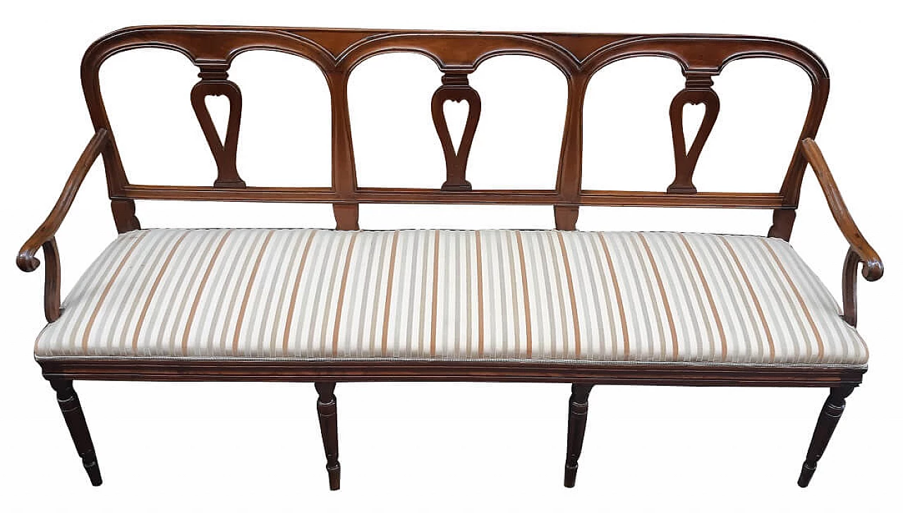 Louis XVI style sofa in walnut, 18th century 1276816