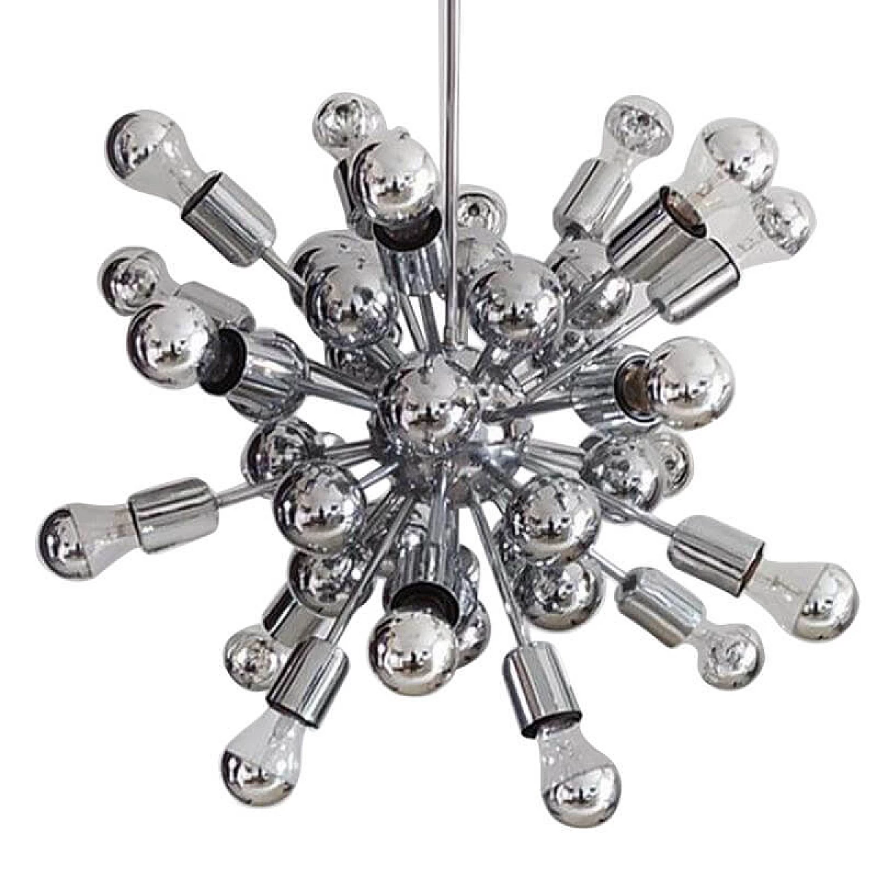 Sputnik chrome chandelier by Goffredo Reggiani, 70s 1277267