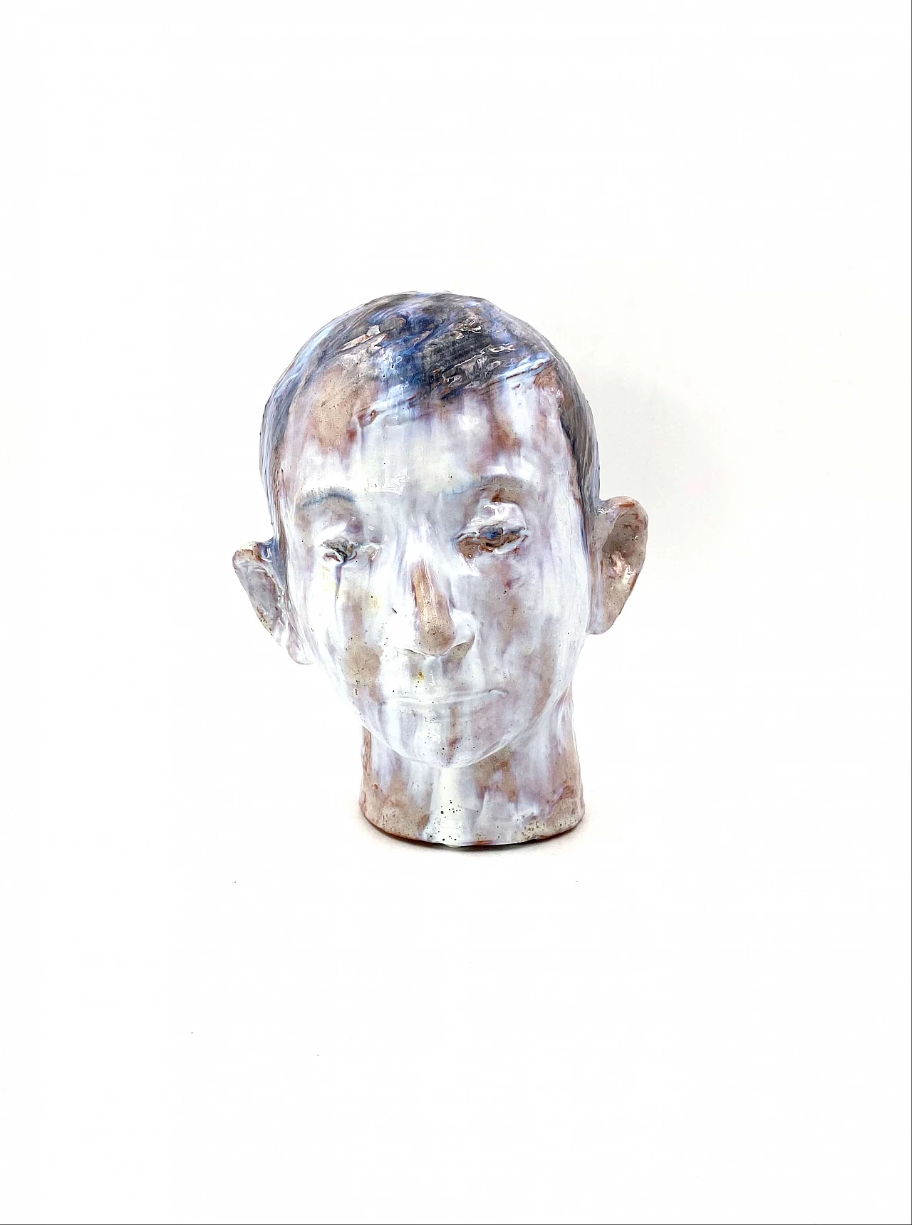 Glazed terracotta child's head, France, 1958 1277299