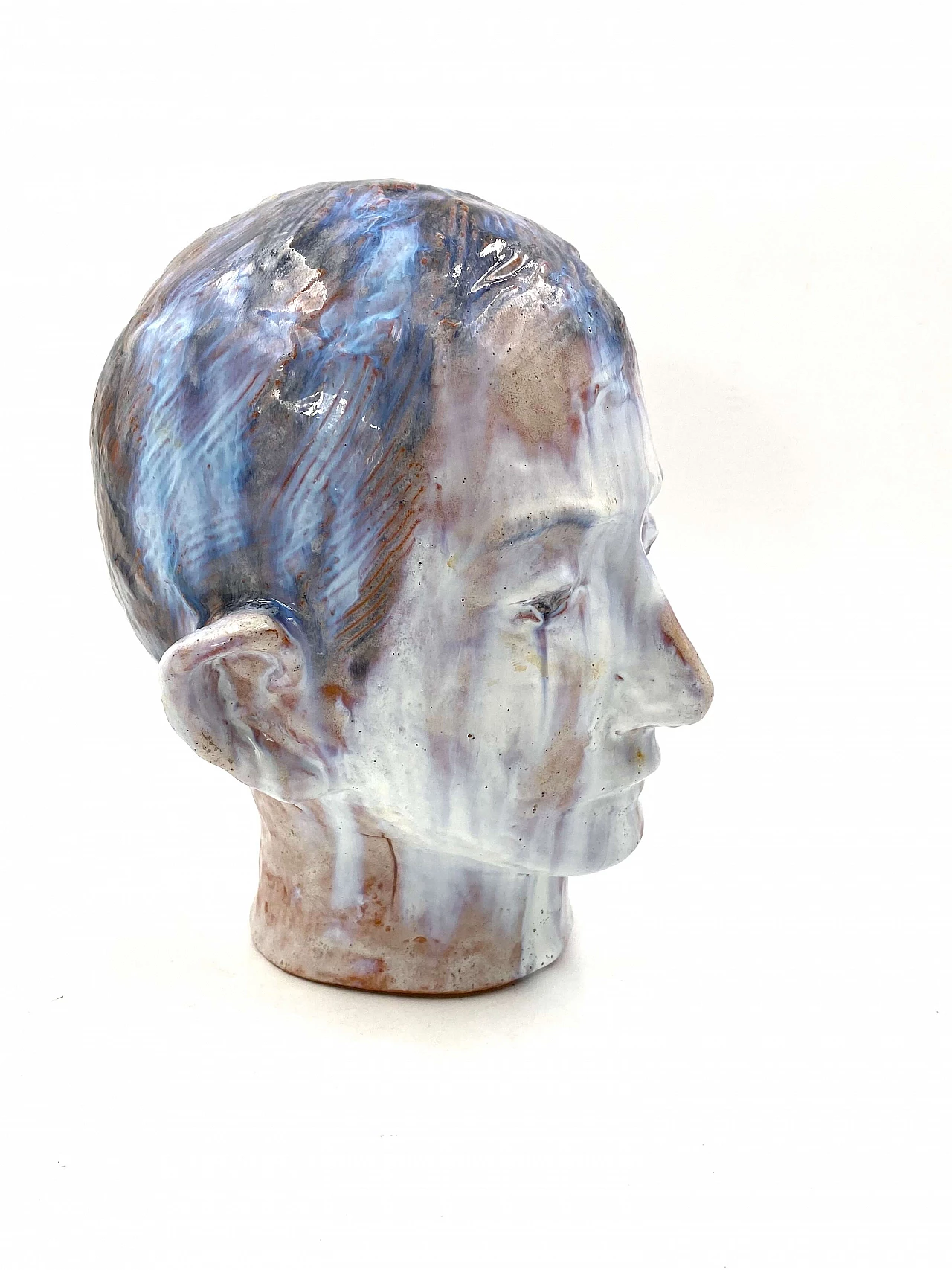 Glazed terracotta child's head, France, 1958 1277304