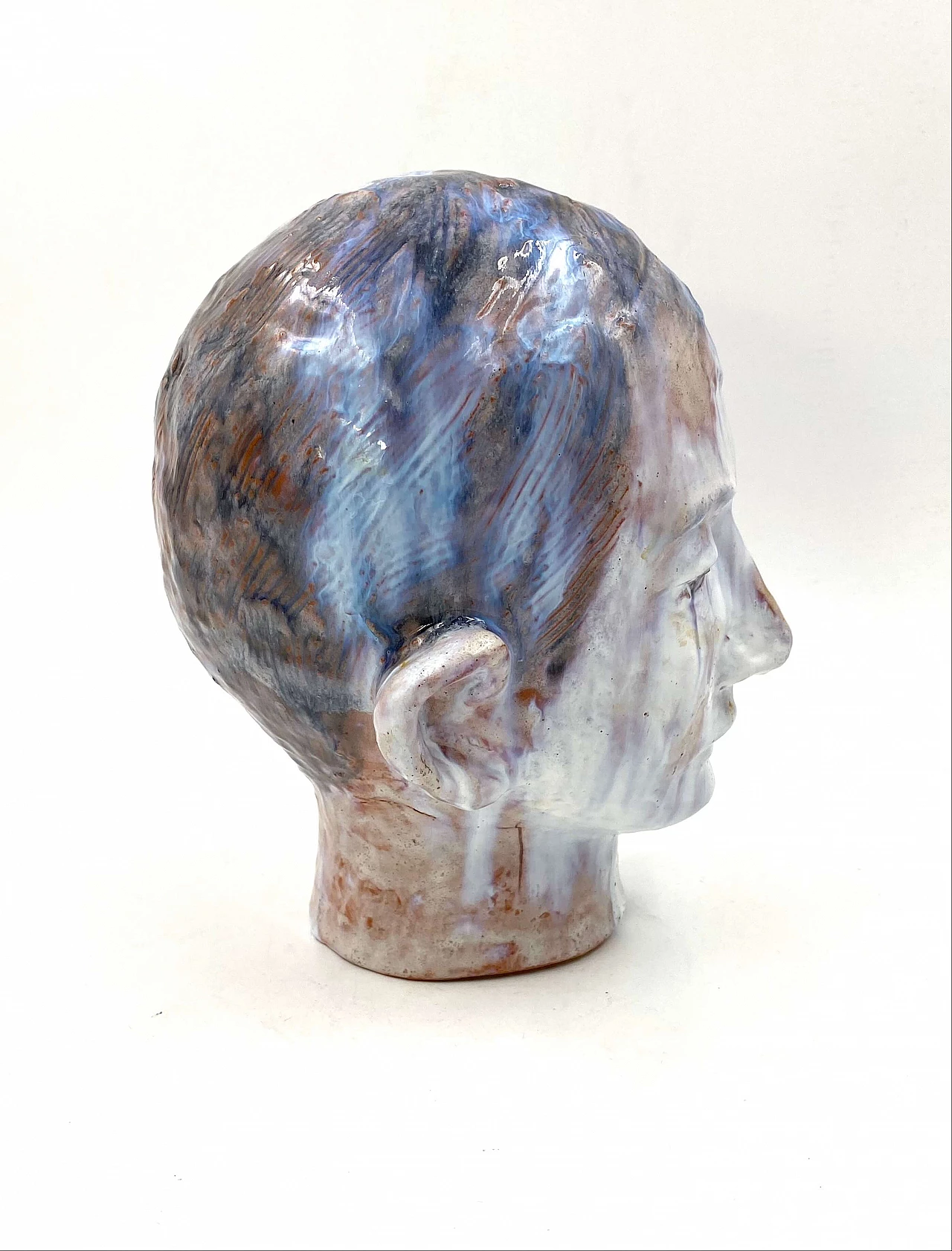 Glazed terracotta child's head, France, 1958 1277305