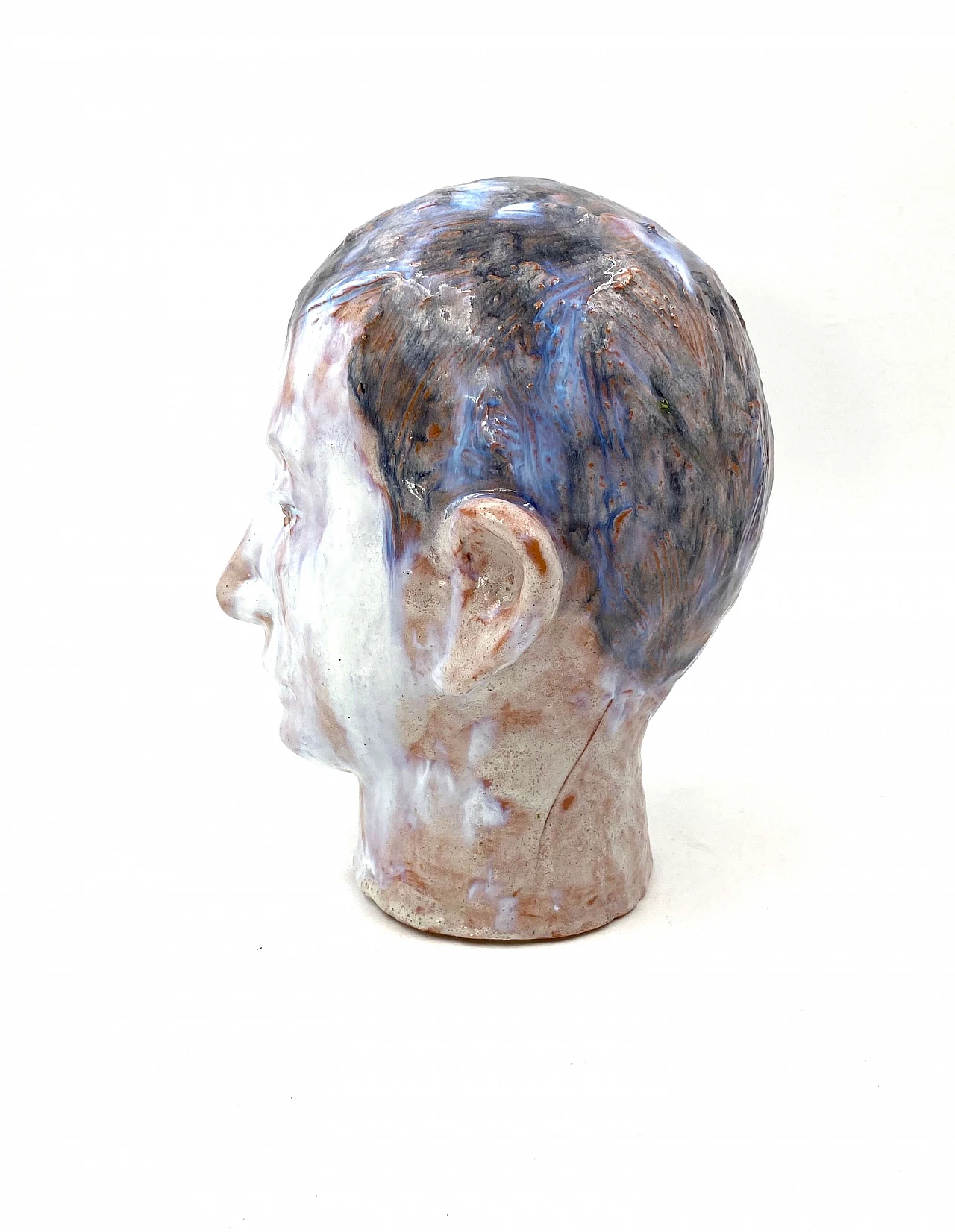 Glazed terracotta child's head, France, 1958 1277311