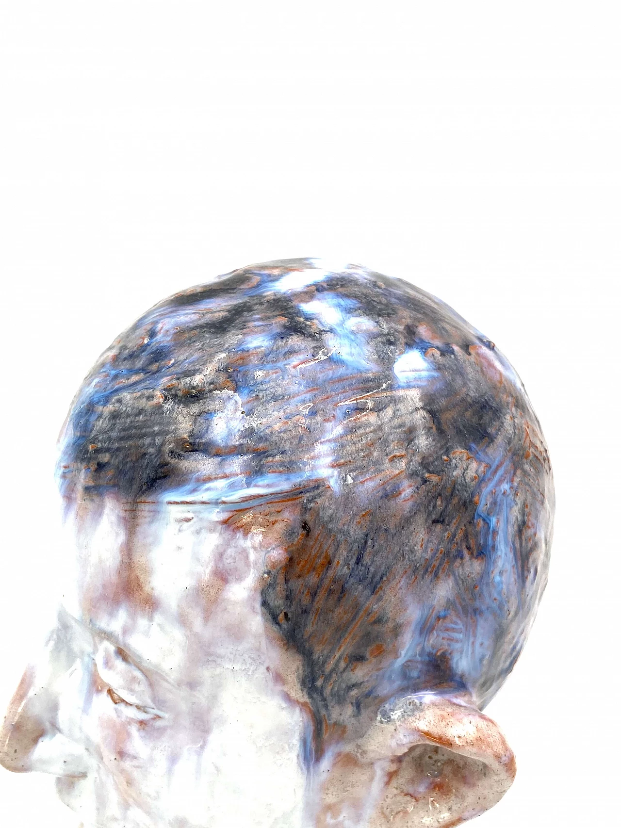 Glazed terracotta child's head, France, 1958 1277317