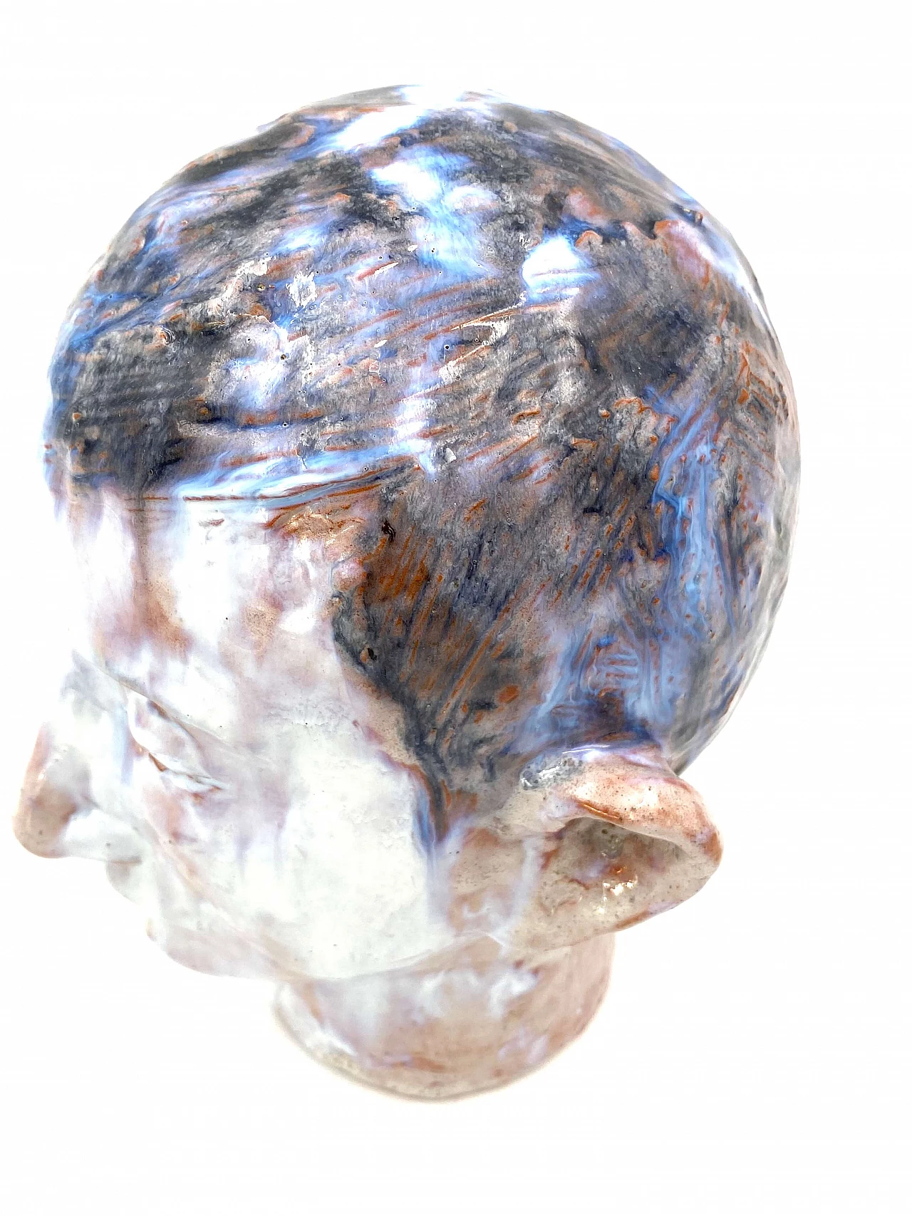 Glazed terracotta child's head, France, 1958 1277318