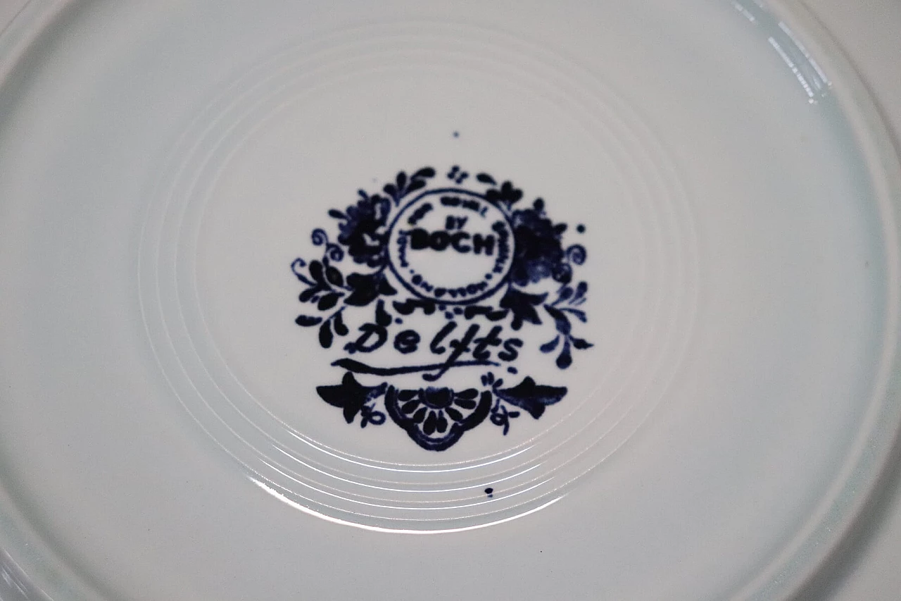 Delft blue and white ceramic plate, 50s 1277447