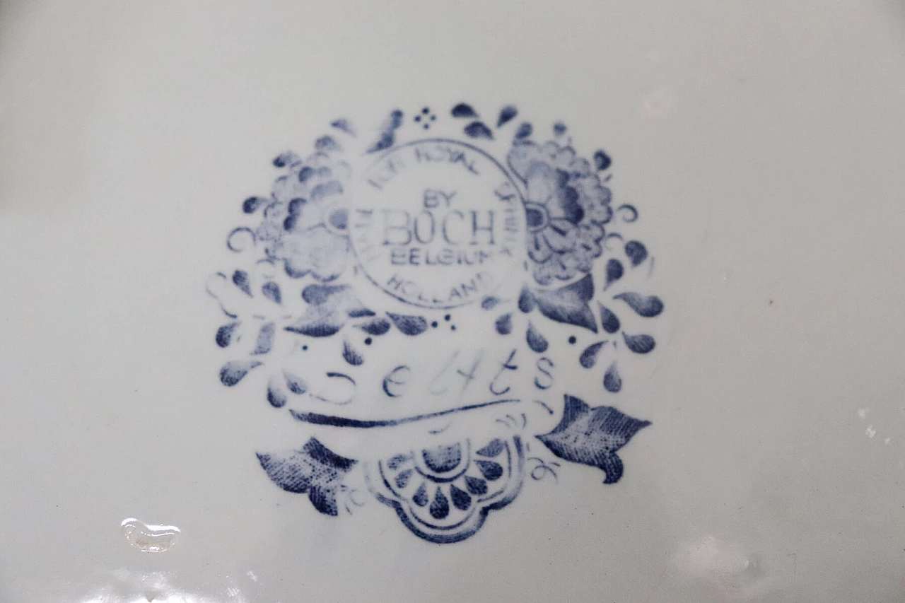 Delft blue and white ceramic plate, 50s 1277449