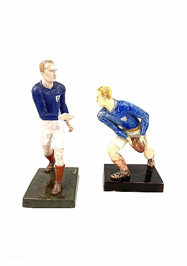 Willy Wuilleumier, scultura Les joueurs de rugby, GAM, Francia, 1940