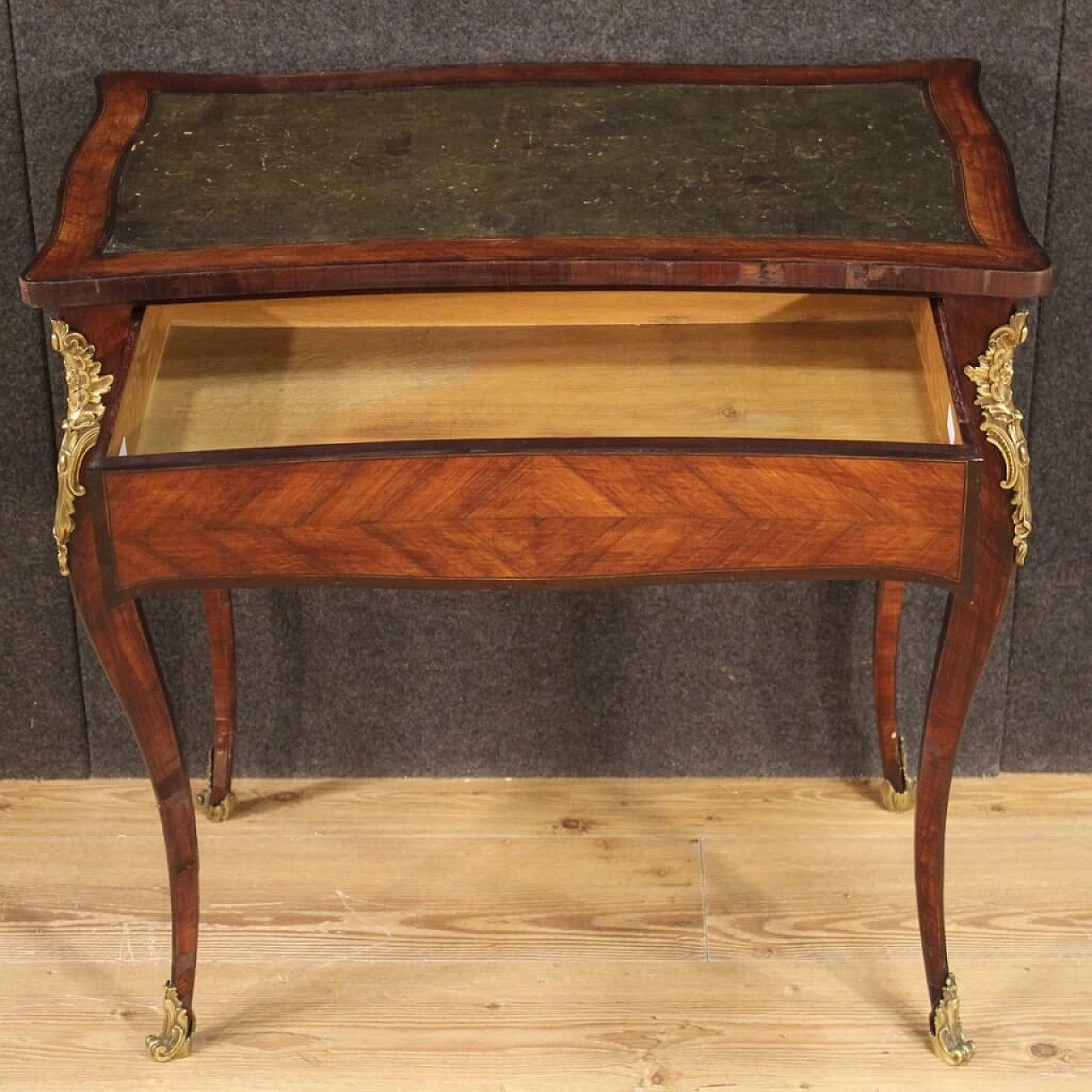 French inlaid wood desk 1277643