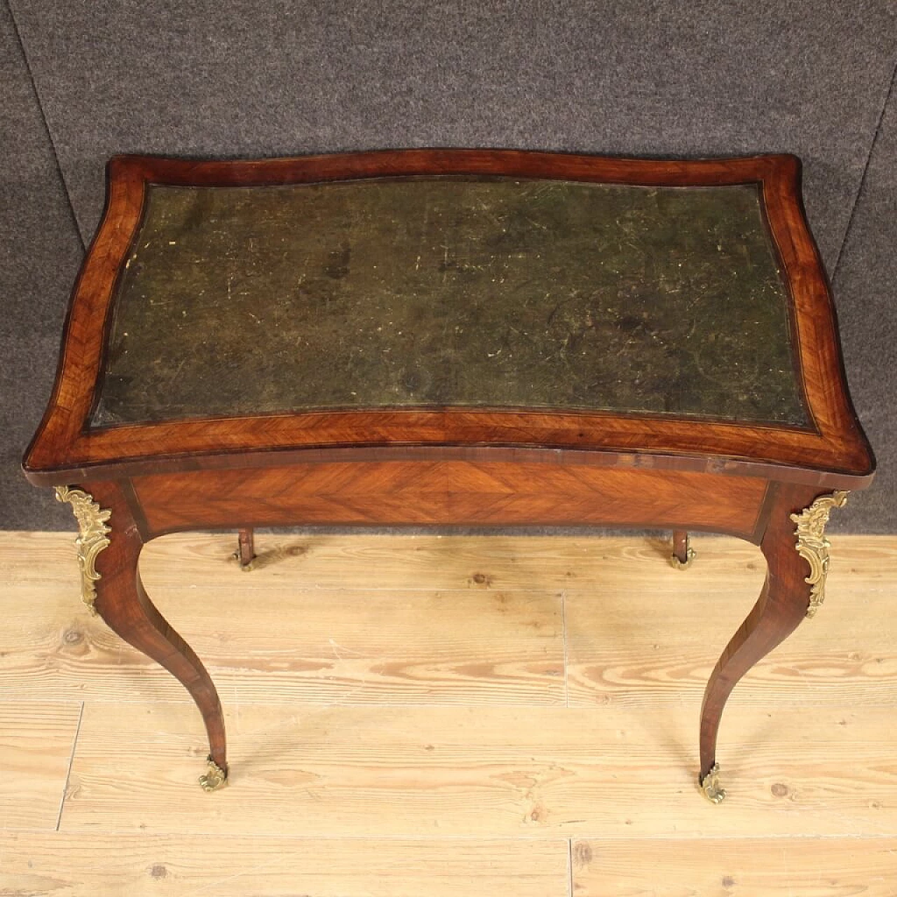 French inlaid wood desk 1277647