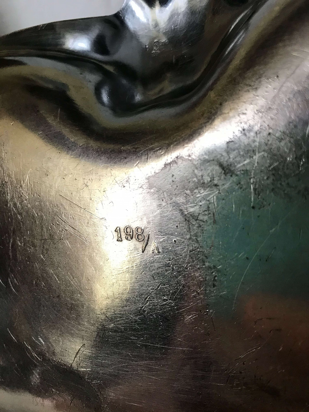 Tidy tray with girl and bathing dogs, late 19th century 1277659