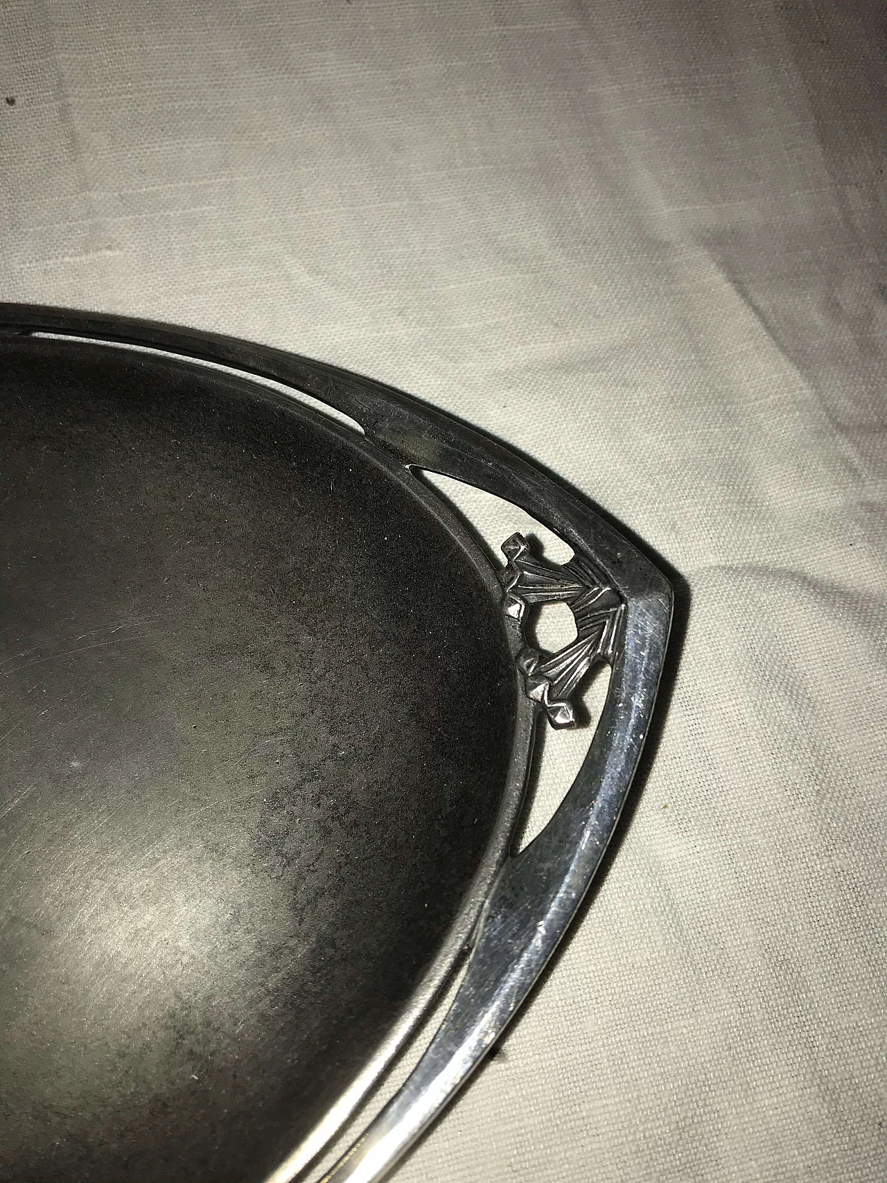 Tidy tray with girl and bathing dogs, late 19th century 1277660