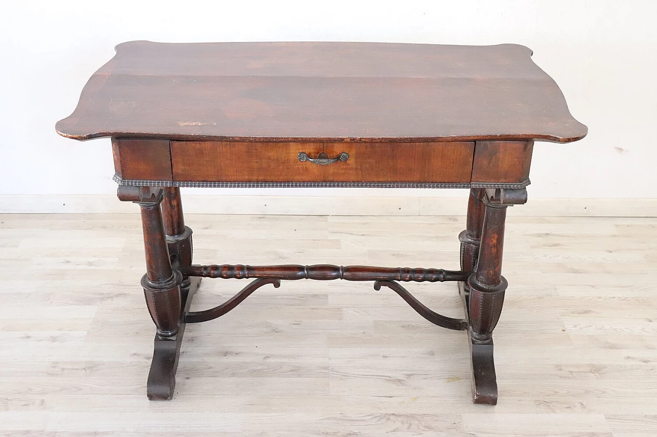 Walnut desk with drawer, mid 19th century 1277849