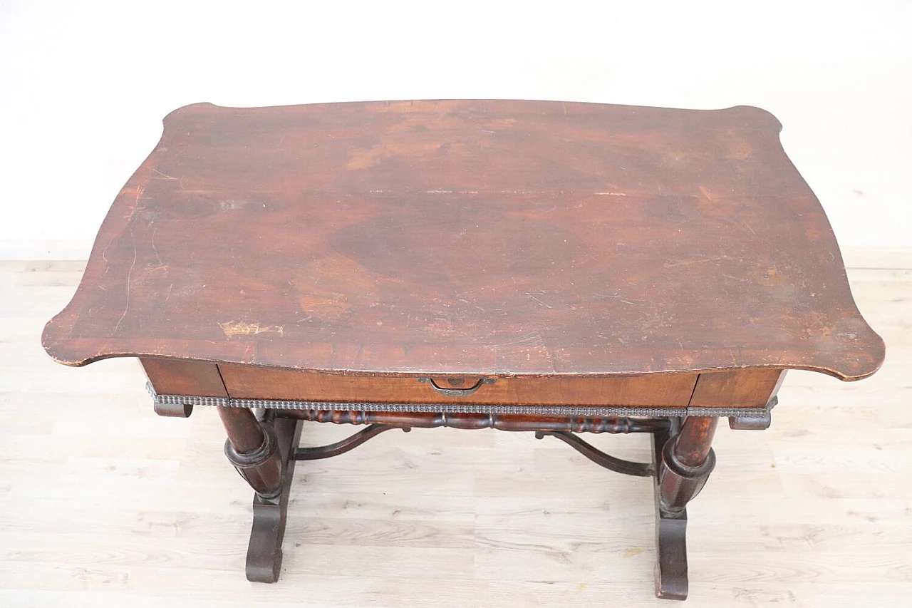 Walnut desk with drawer, mid 19th century 1277850