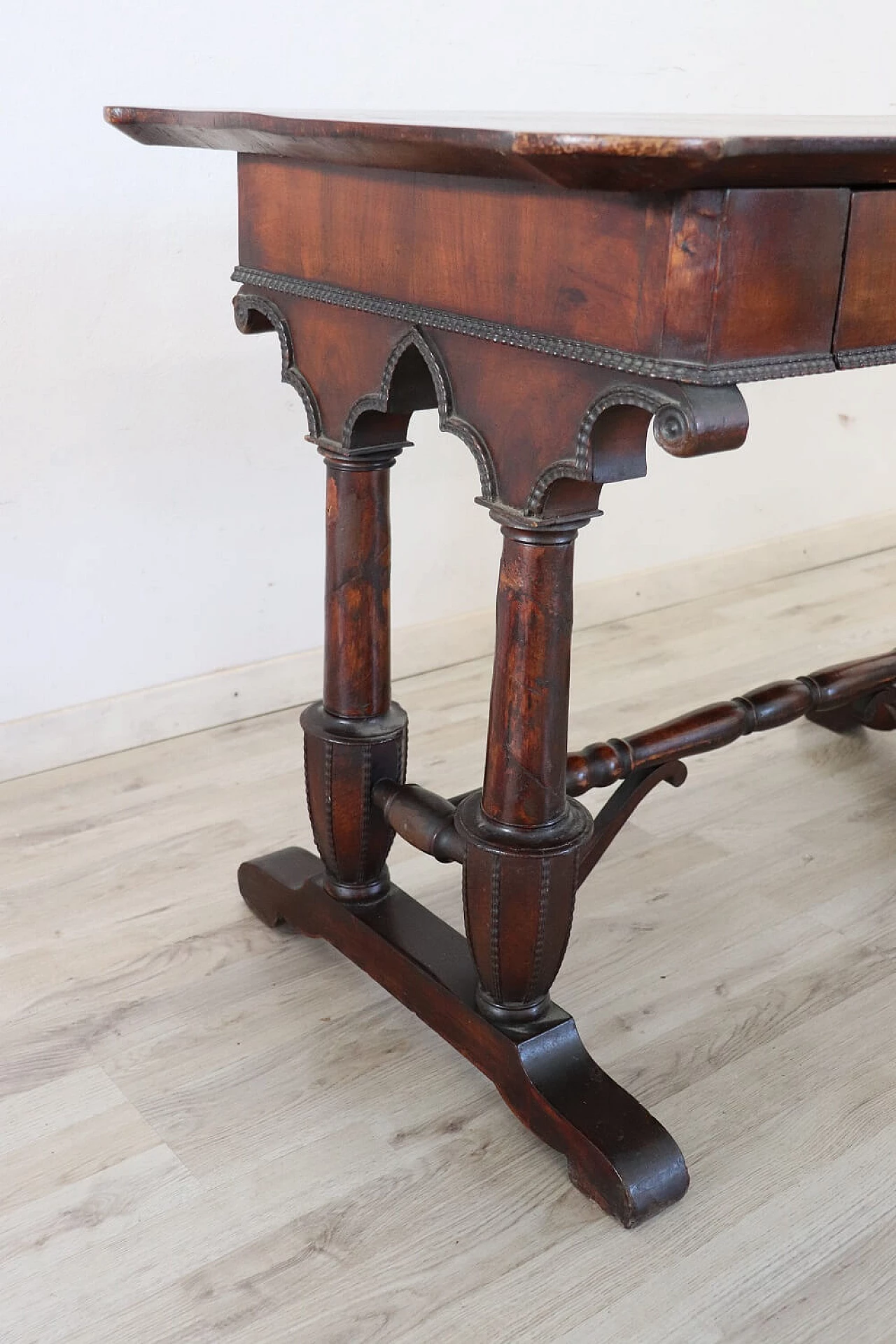 Walnut desk with drawer, mid 19th century 1277854