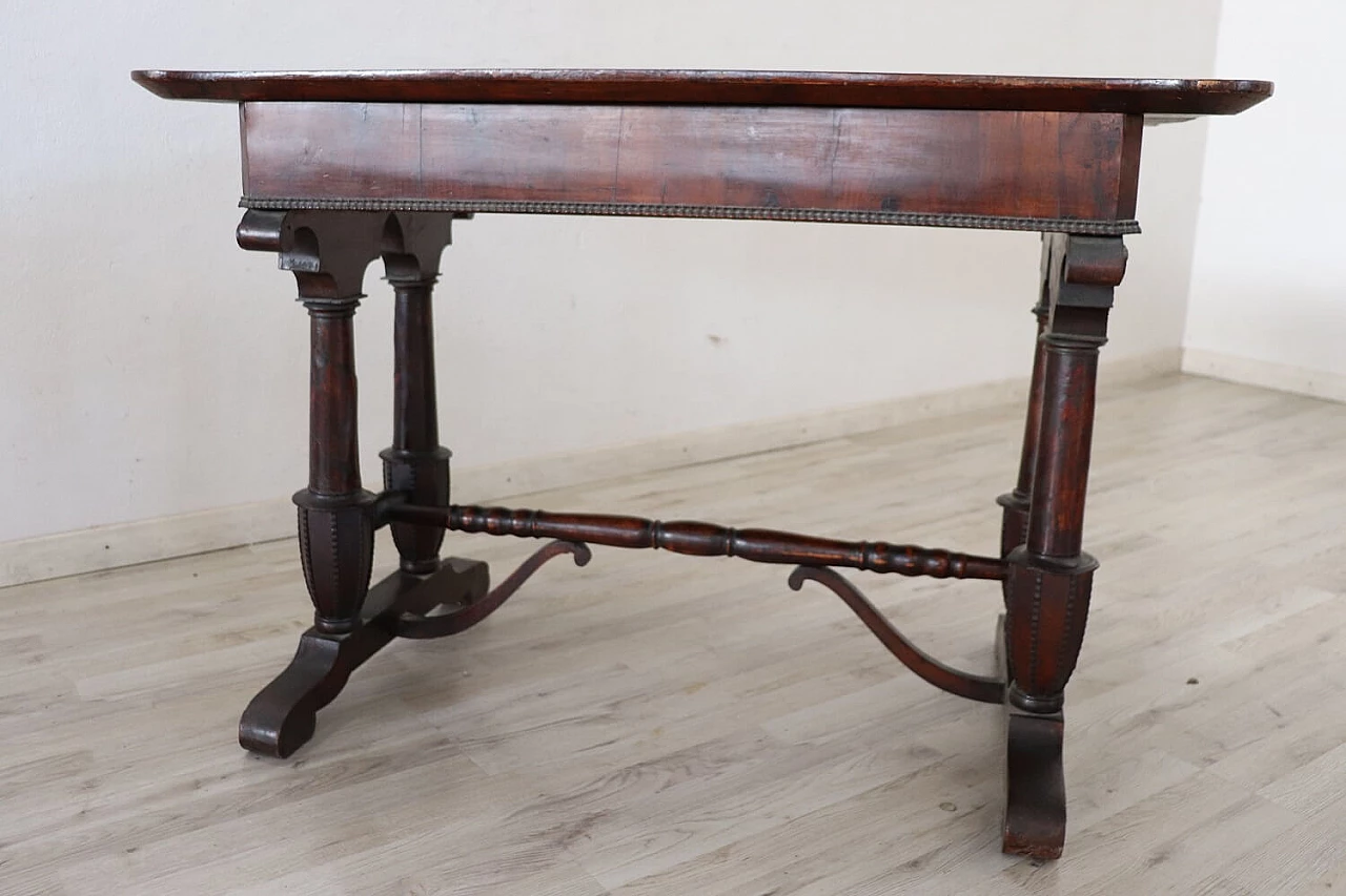 Walnut desk with drawer, mid 19th century 1277869