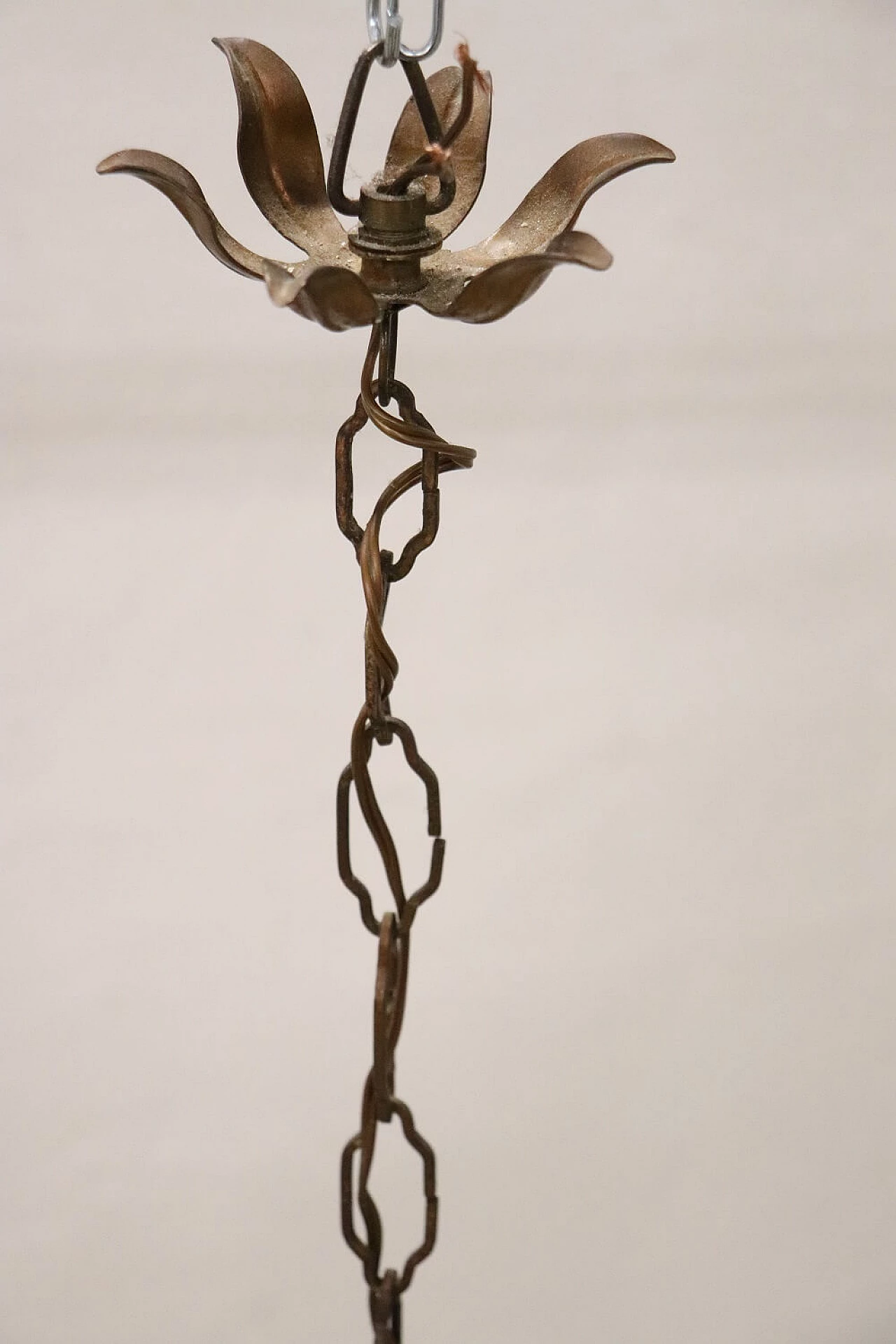 Art Nouveau chandelier gilded bronze, early '900 1277936