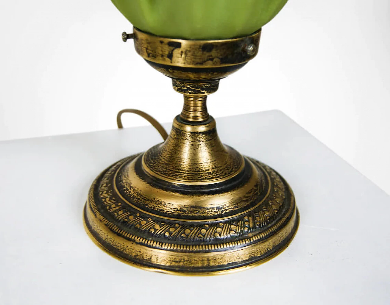 Coppia di lampade da tavolo Ophélie in fibra di vetro e ottone da Georgia Jacob, anni '60 1278340