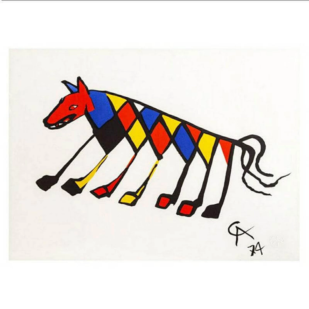 Litografia Beastie di Alexander Calder, 1974 1278402