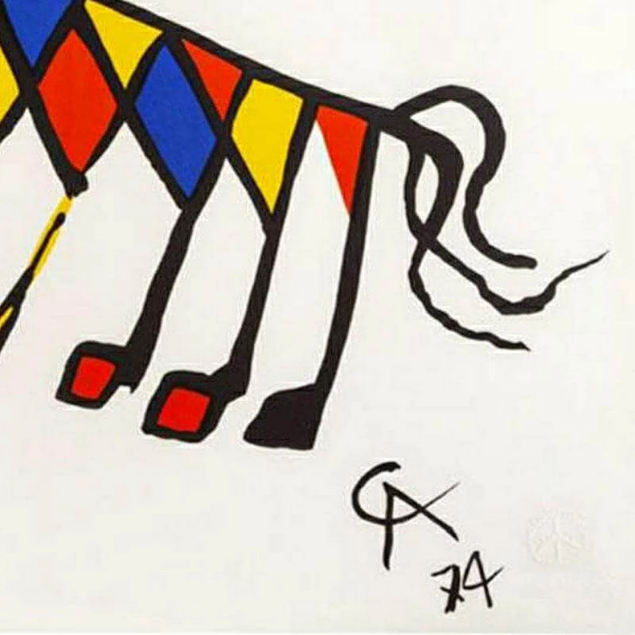 Litografia Beastie di Alexander Calder, 1974 1278405