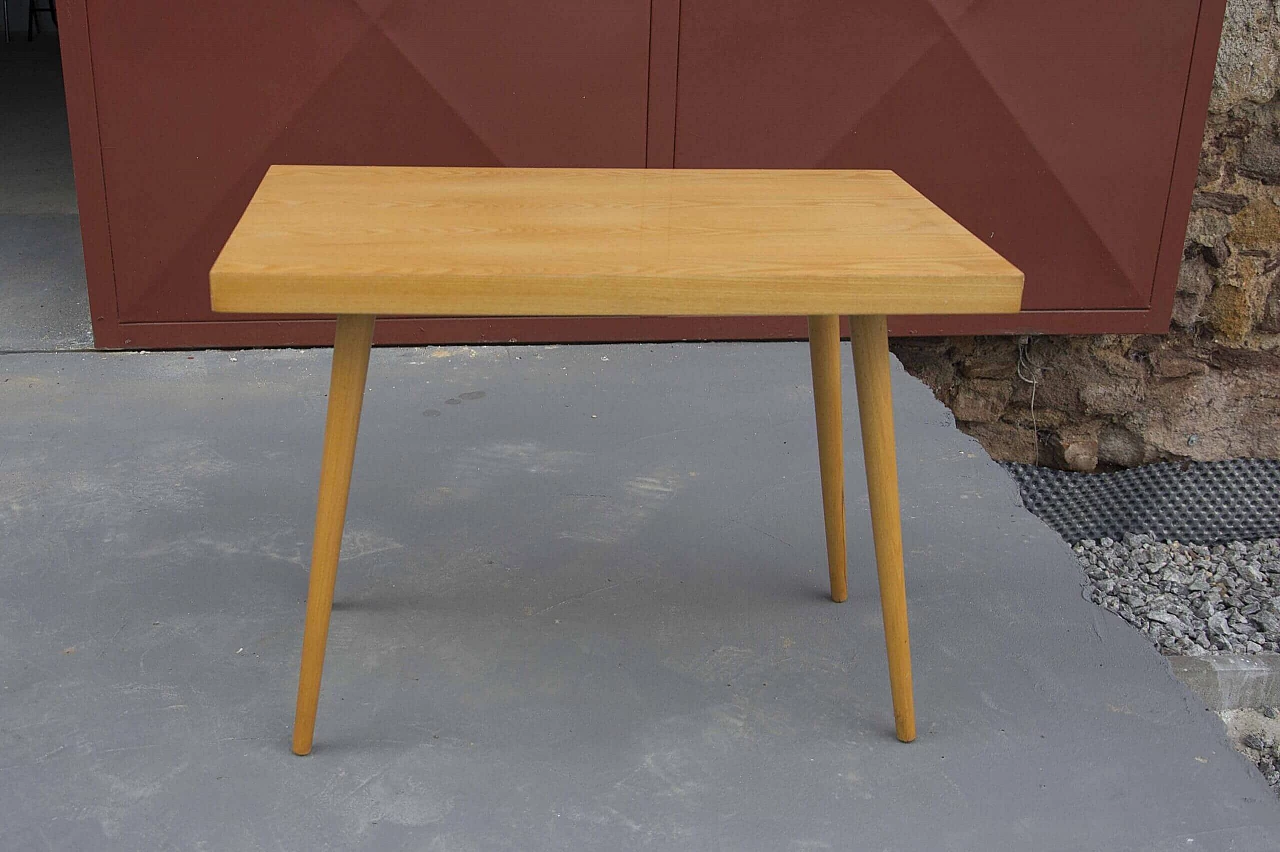 Ash wood coffee table, Czechoslovakia, 70s 1278446