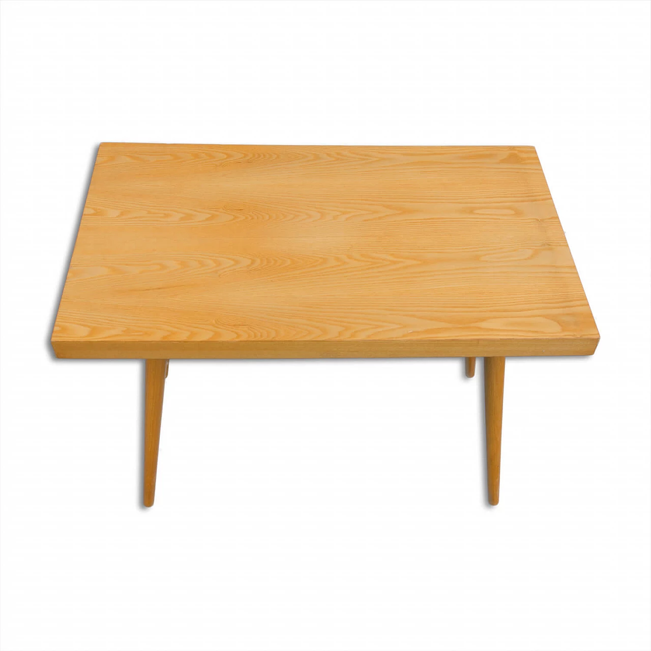 Ash wood coffee table, Czechoslovakia, 70s 1278449