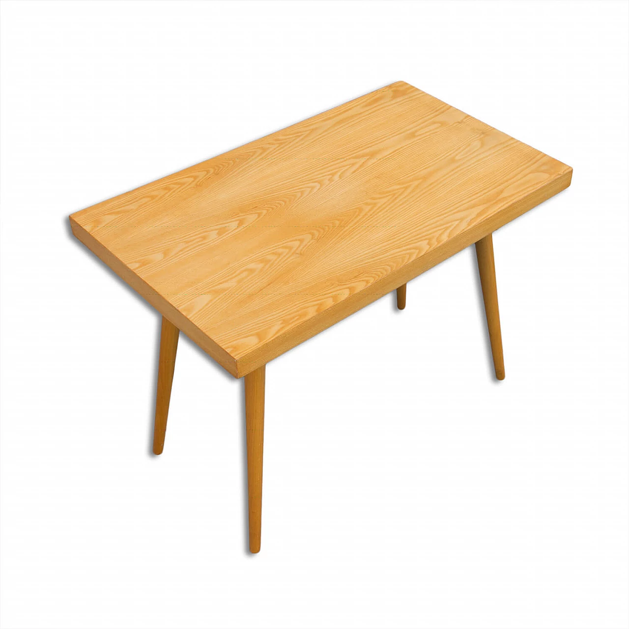 Ash wood coffee table, Czechoslovakia, 70s 1278451